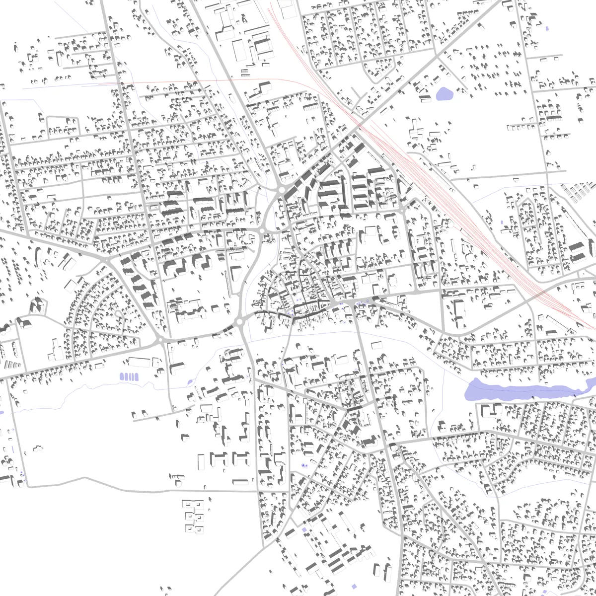Lubliniec Lageplan (2,5 km)