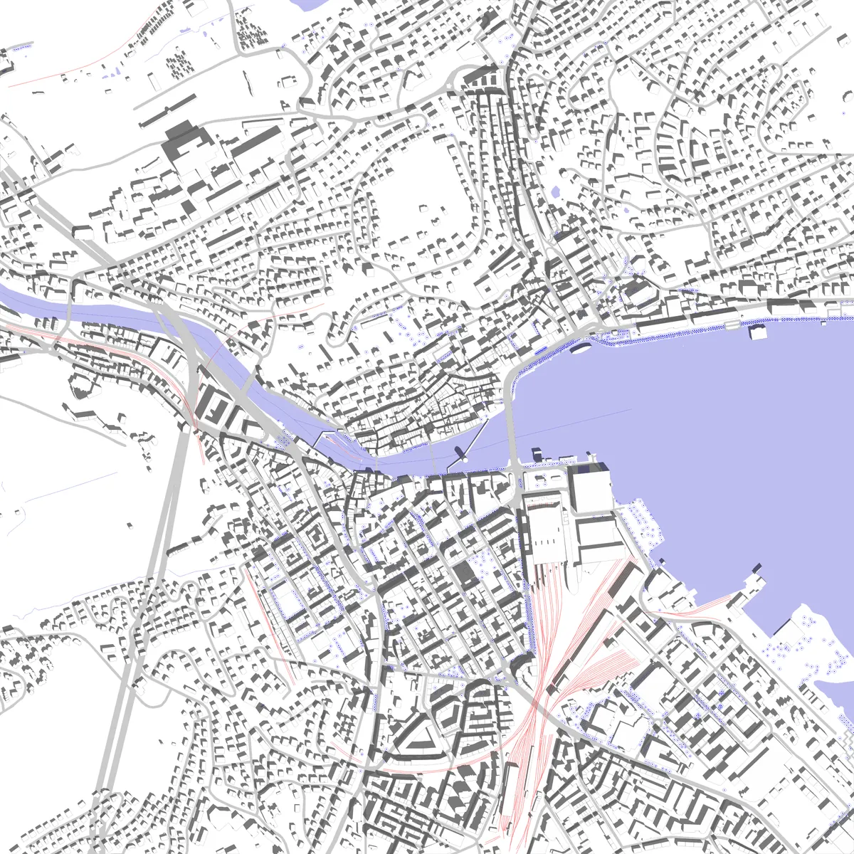 Lucerne Lageplan (2,5 km)