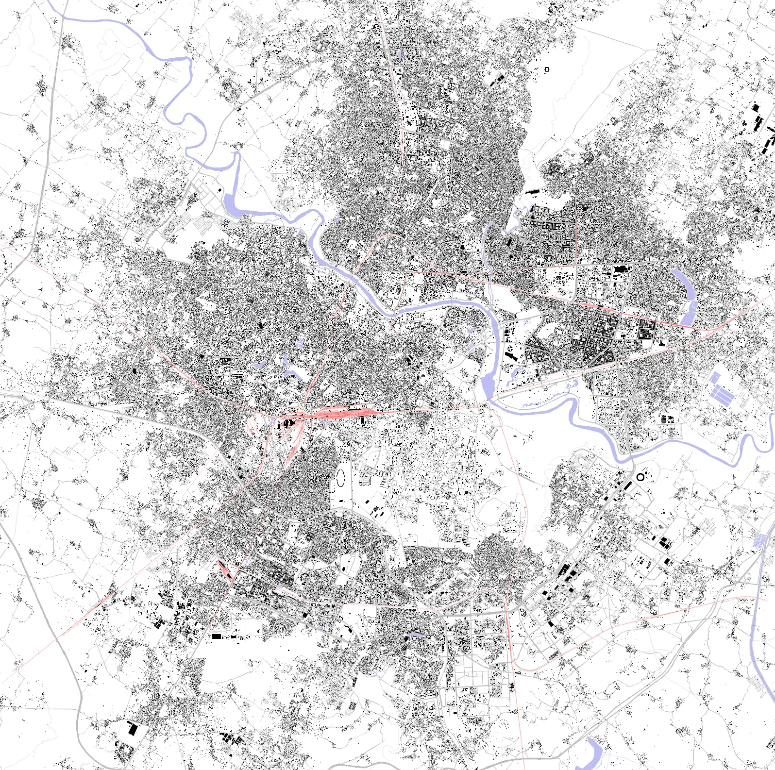 Lucknow figure ground plan