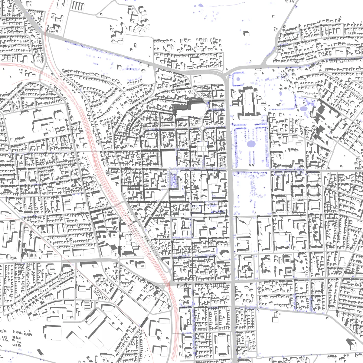 Ludwigsburg Lageplan (2,5 km)