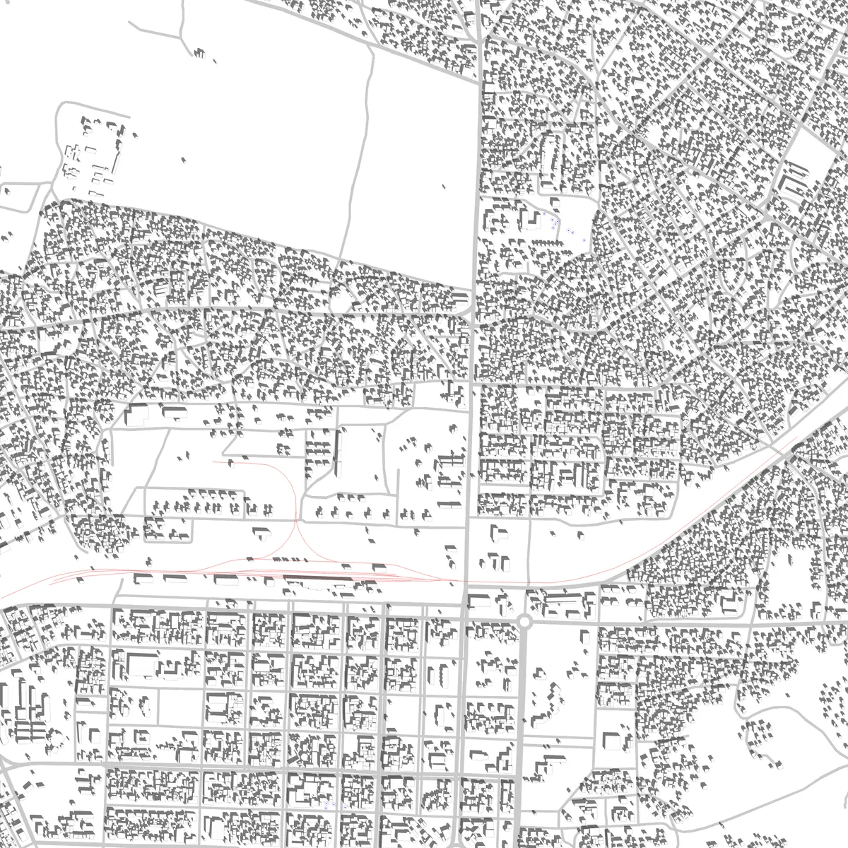 Luena planta de localização (2,5 km)