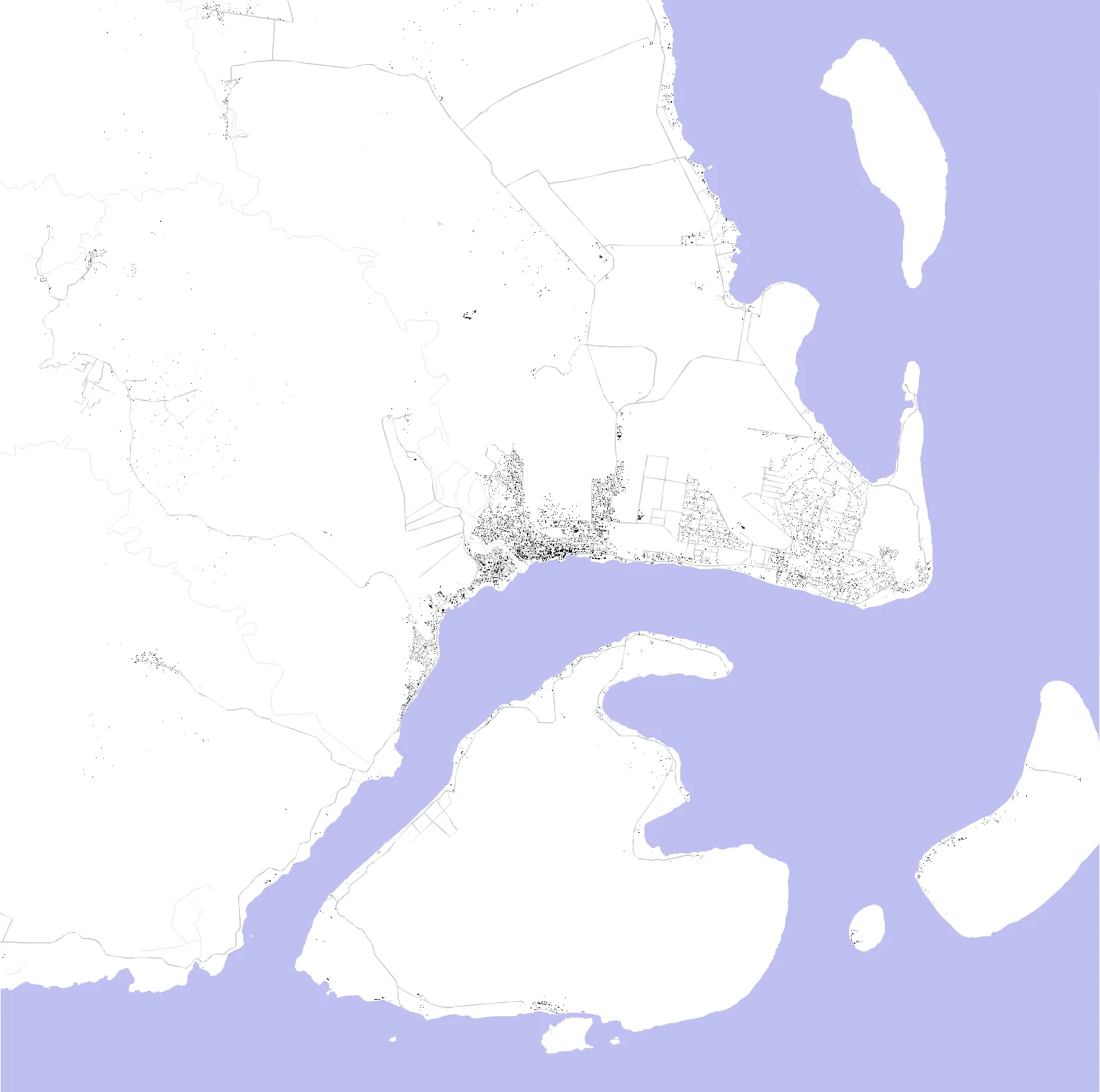 Luganville figure ground plan