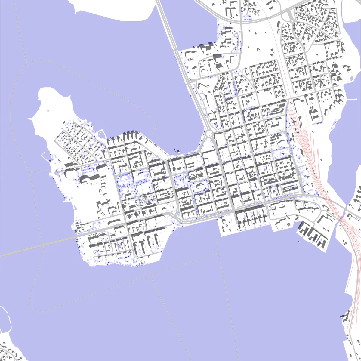 Luleå situationsplan (2,5 km)