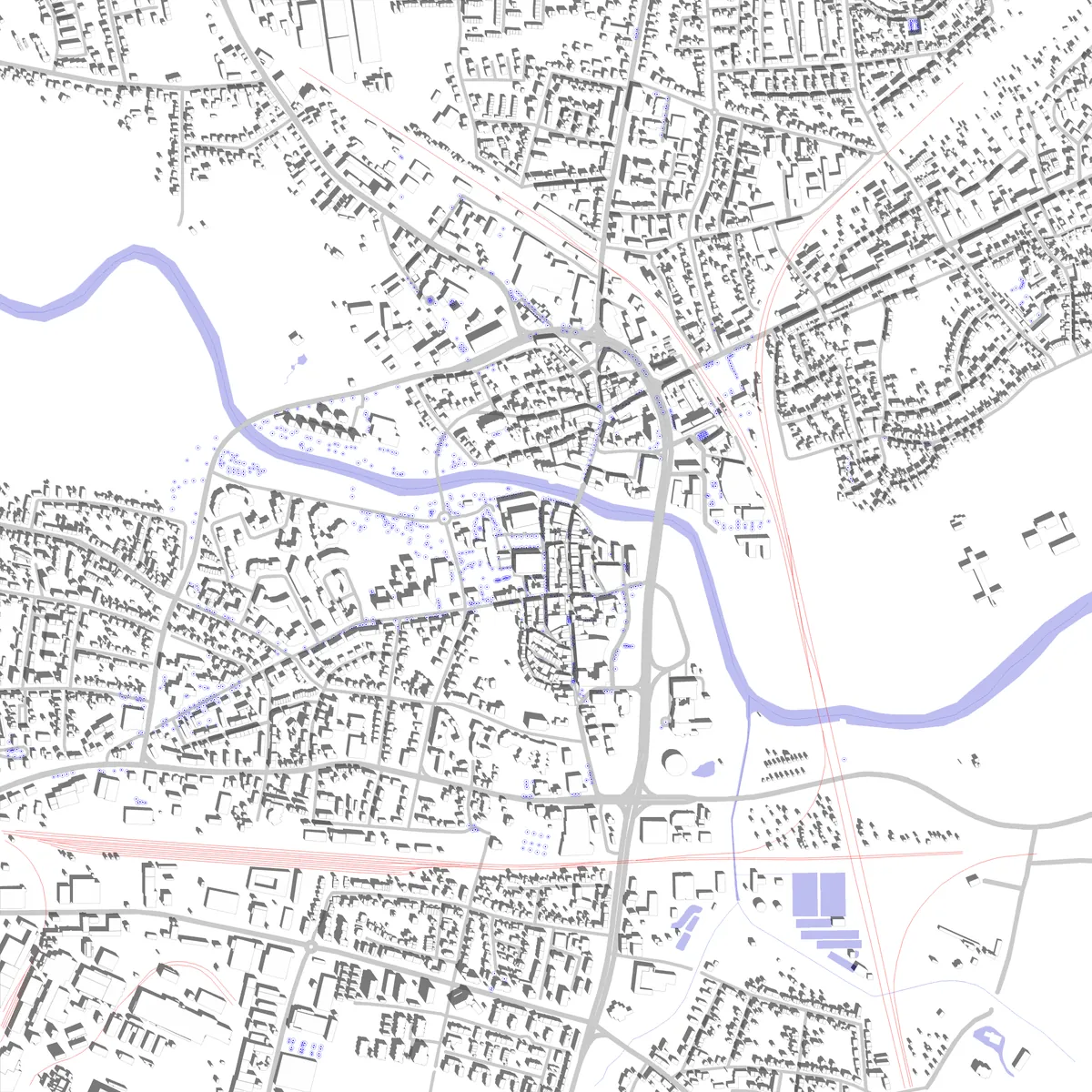 Lünen Lageplan (2,5 km)