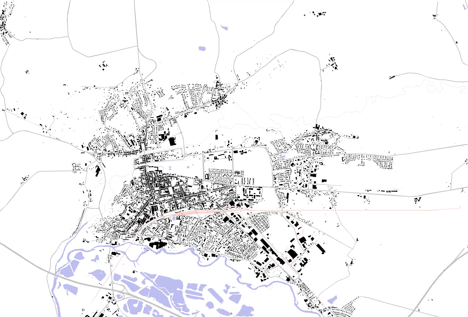 Lunéville plan de masse