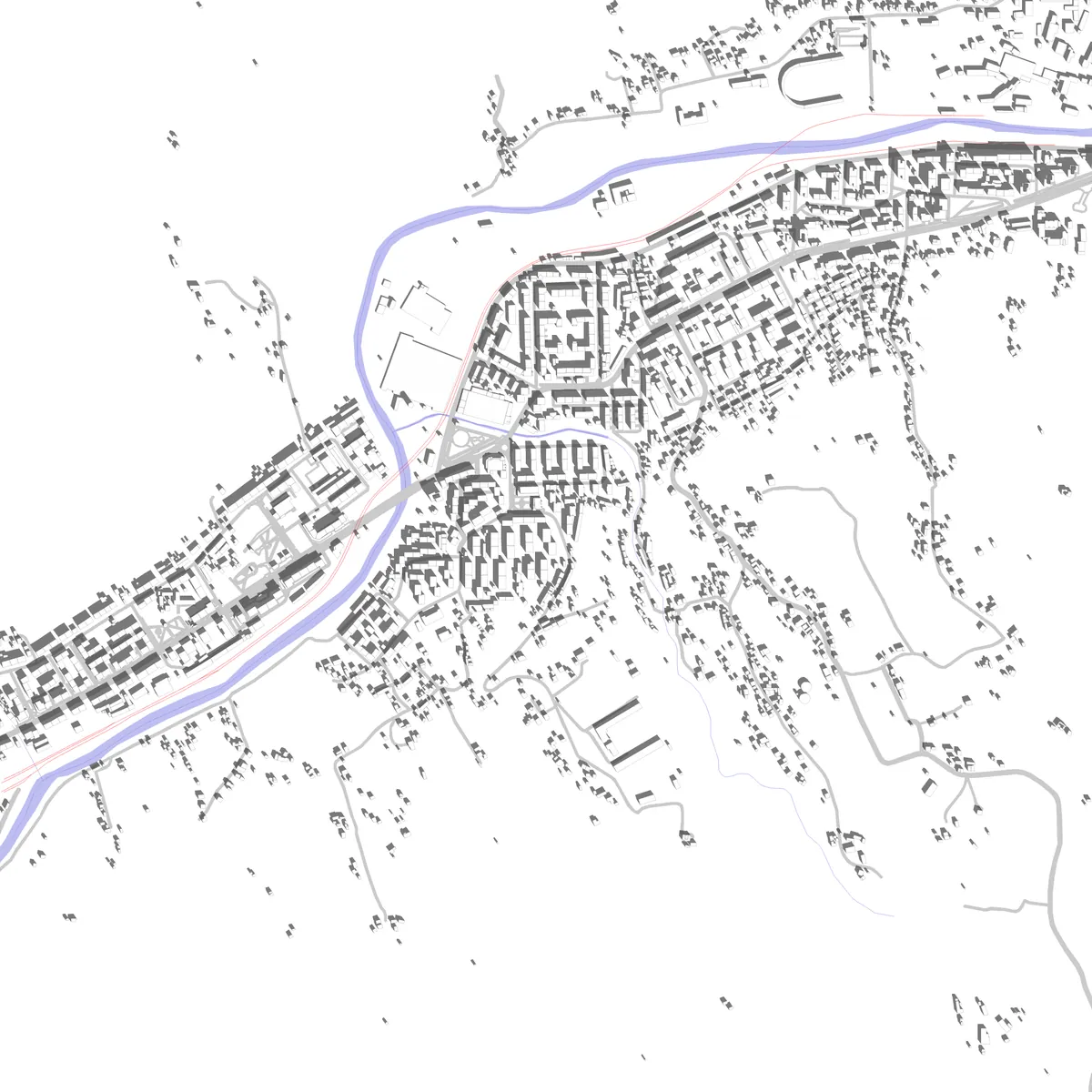 Lupeni site plan (2,5 km)