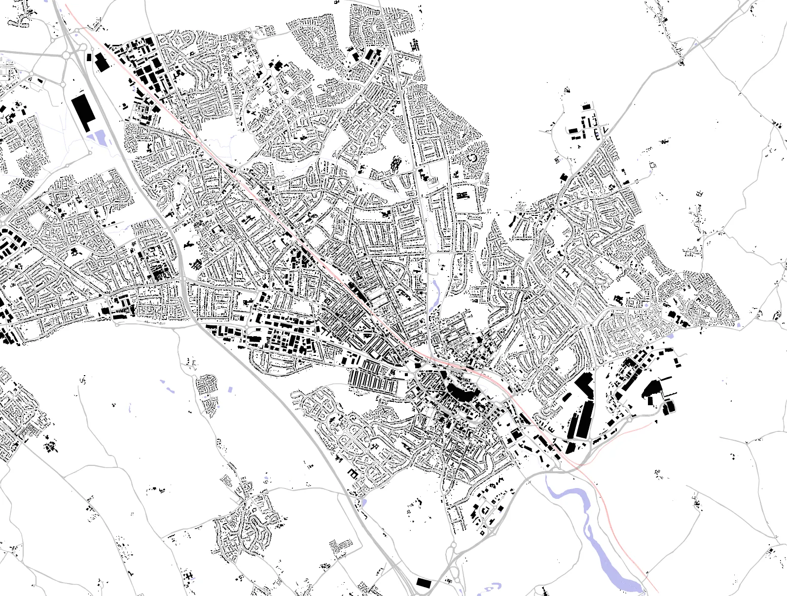Luton figure ground plan