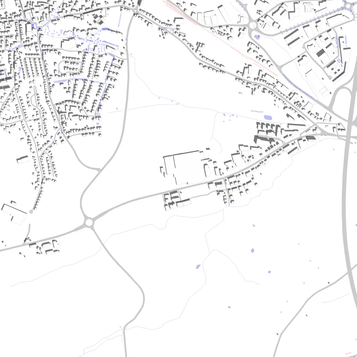 Luxembourg City Lageplan (2,5 km)