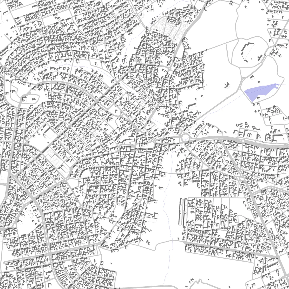 Luziânia planta de localização (2,5 km)