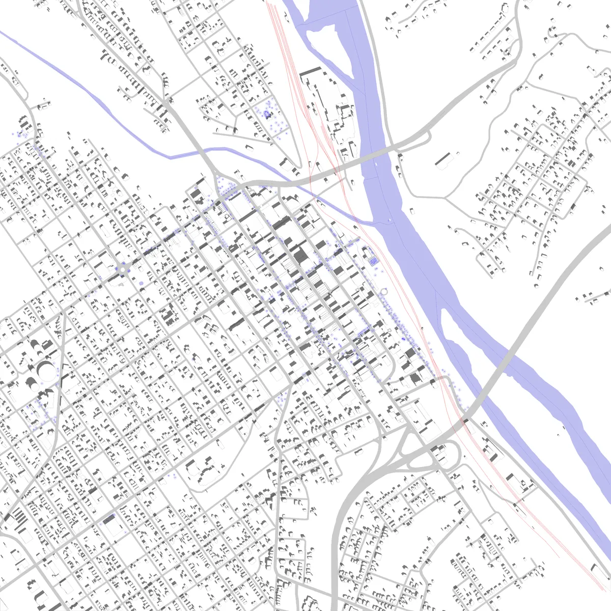 Lynchburg site plan (2.5 km)