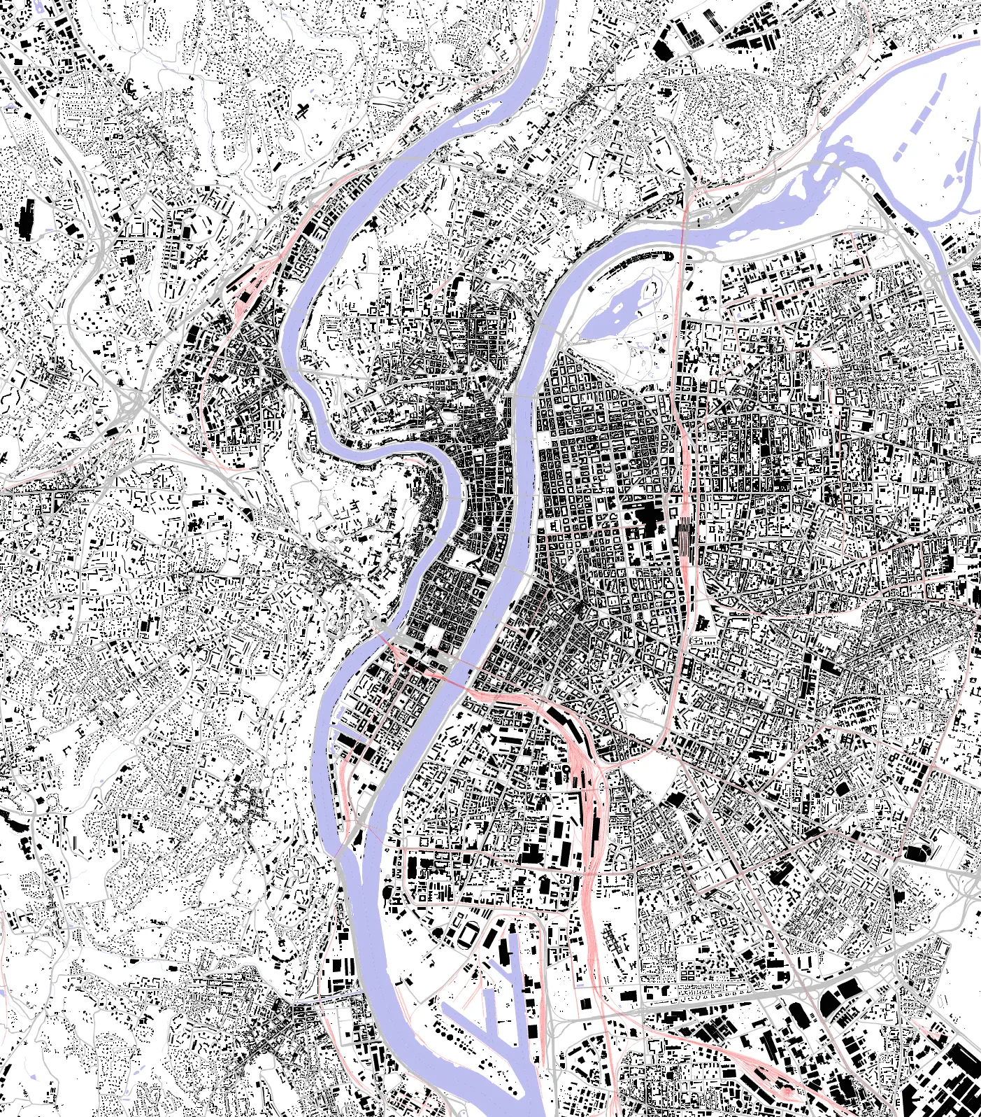 Lyon plan de masse