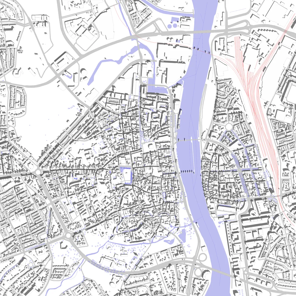 Maastricht situatieplan (2,5 km)