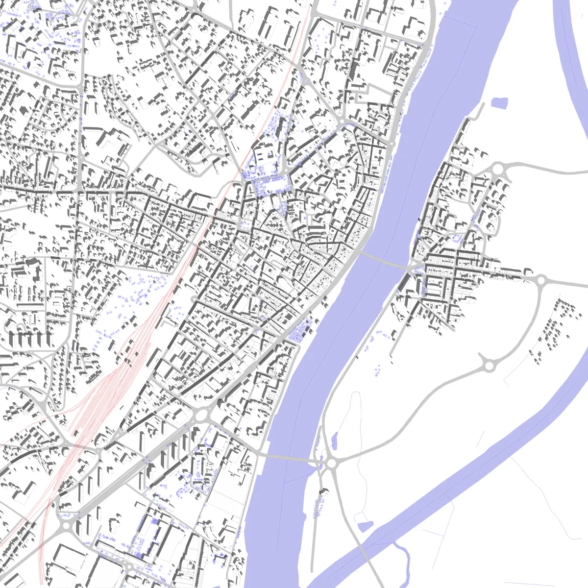 Mâcon plan de situation (2,5 km)