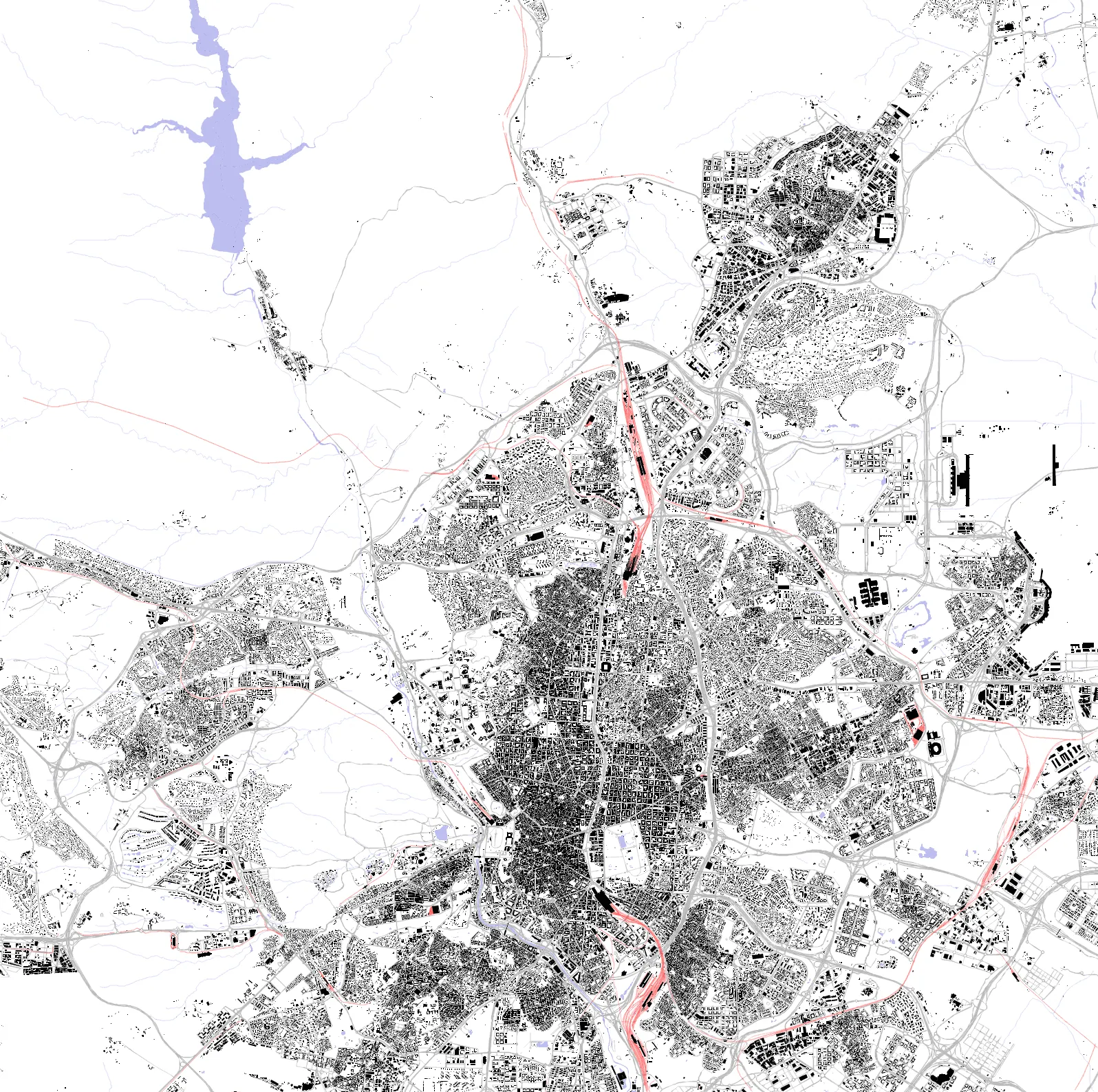 Madrid Schwarzplan