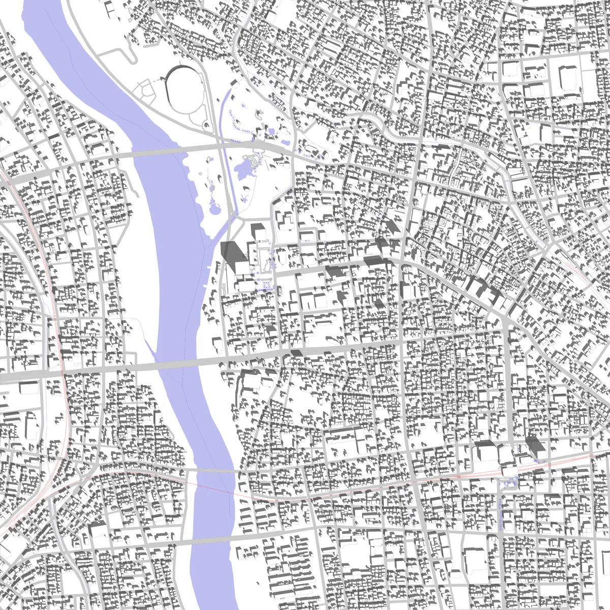Maebashi site plan (2.5 km)