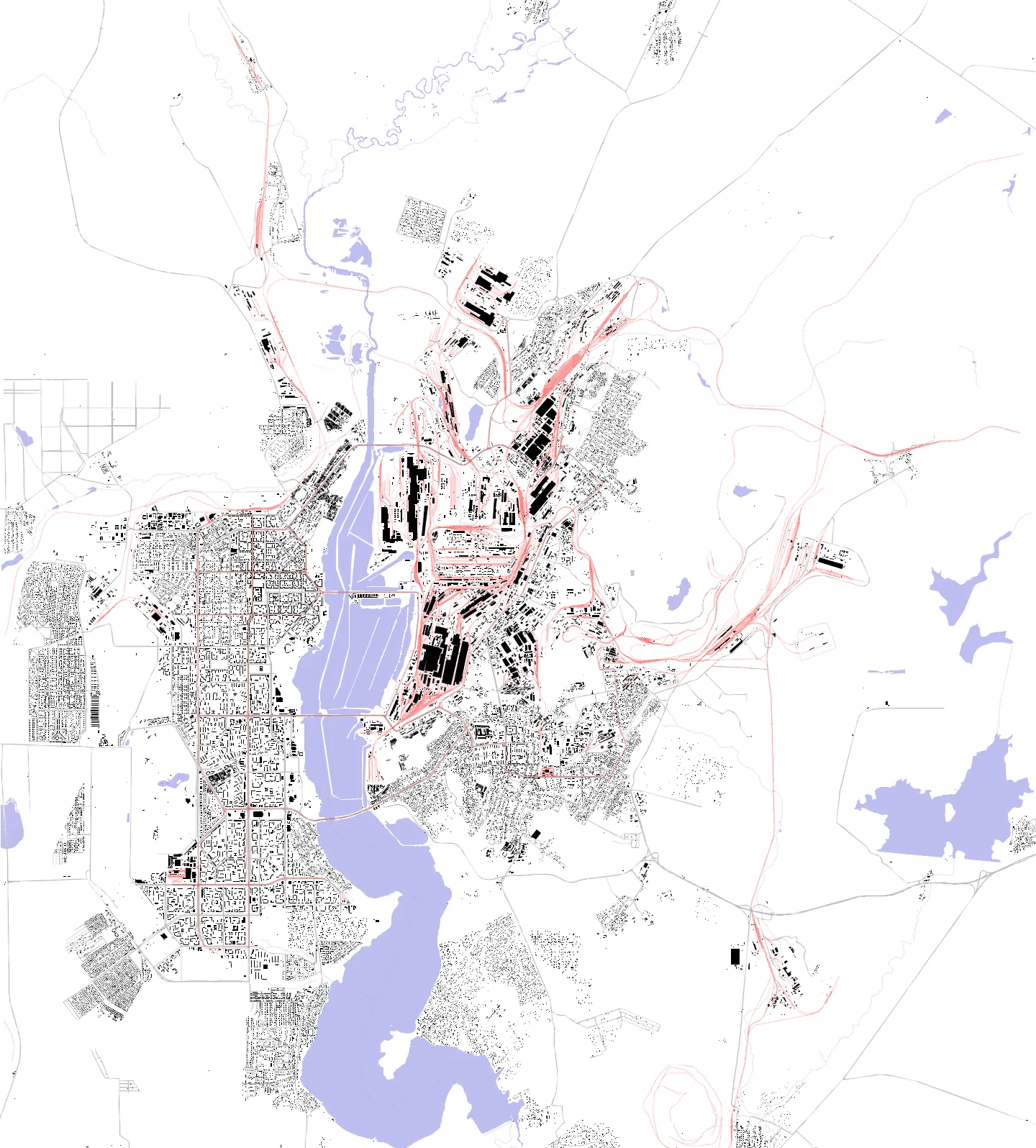 Magnitogorsk figure ground plan