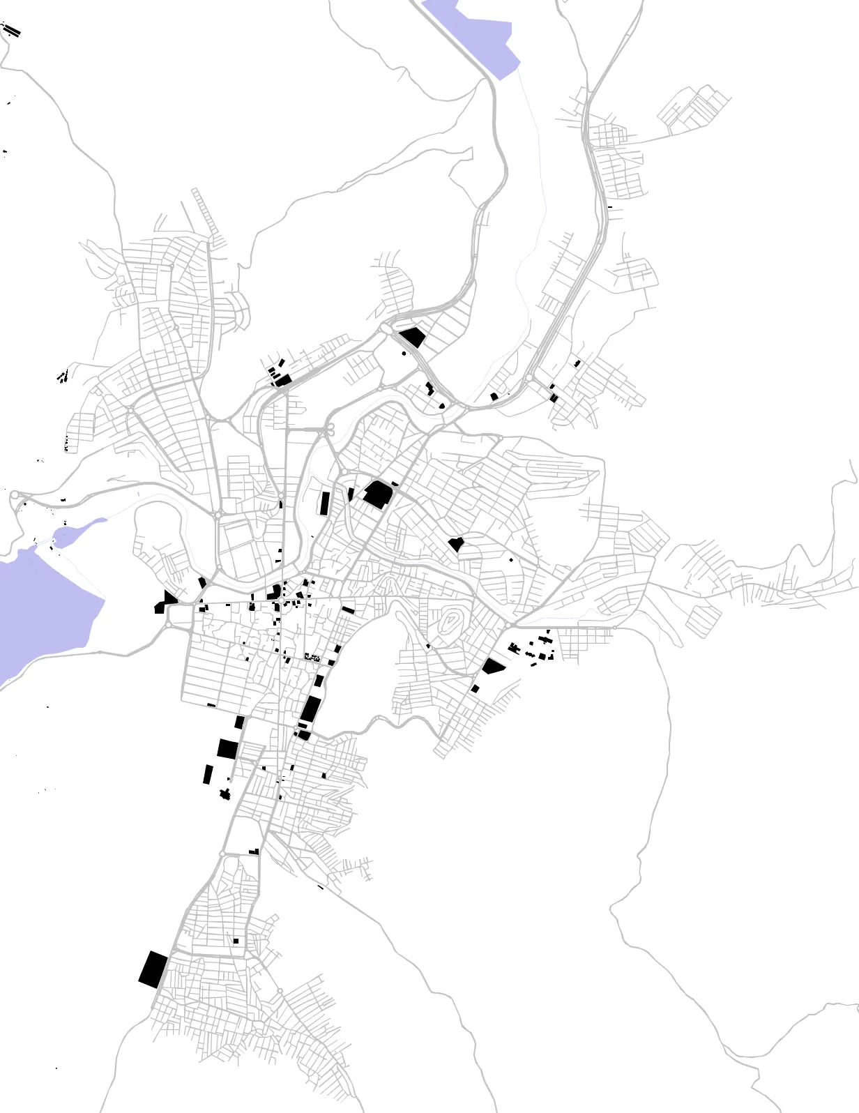 Mahabad figure ground plan