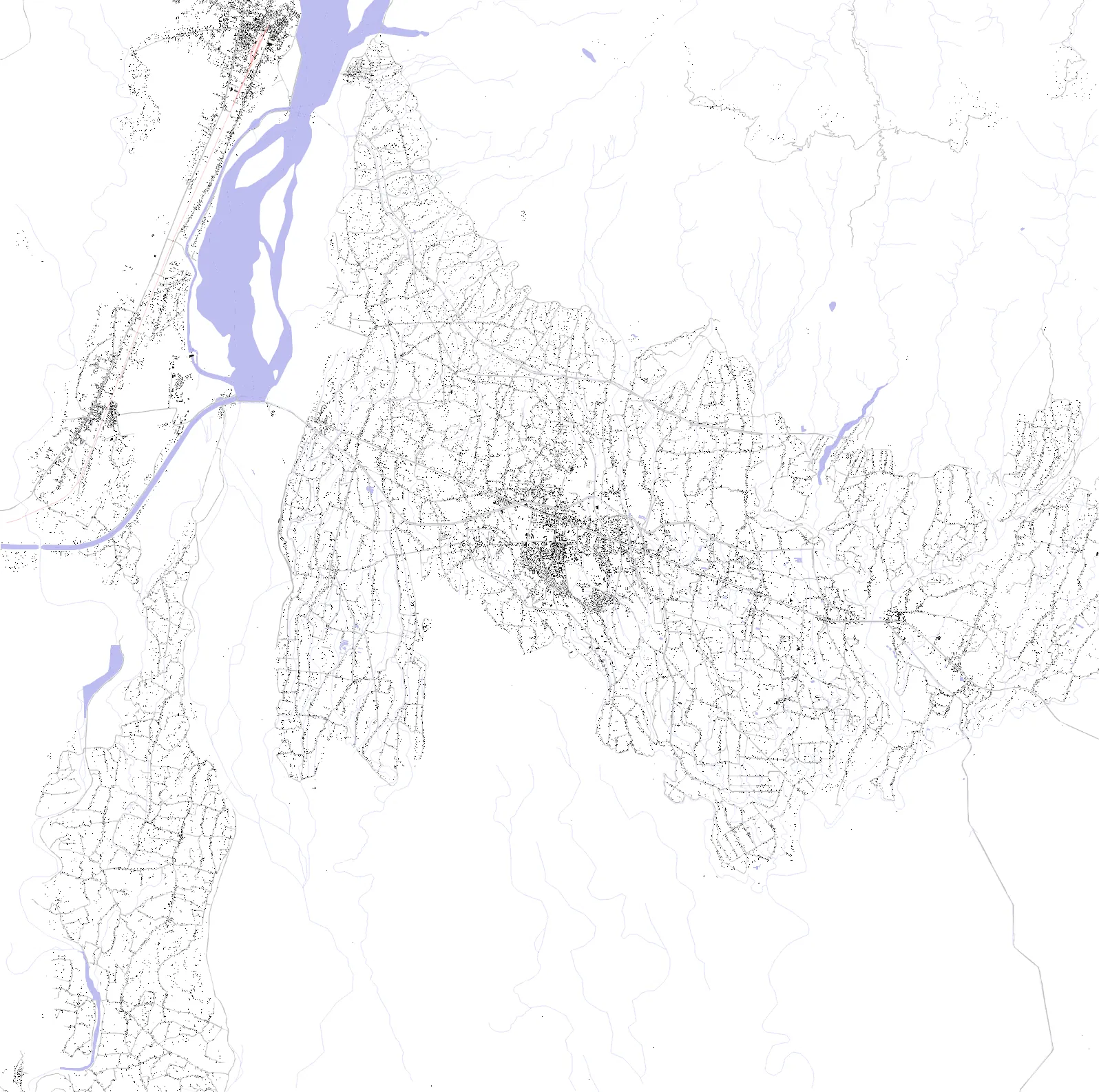 Mahendranagar figure ground plan