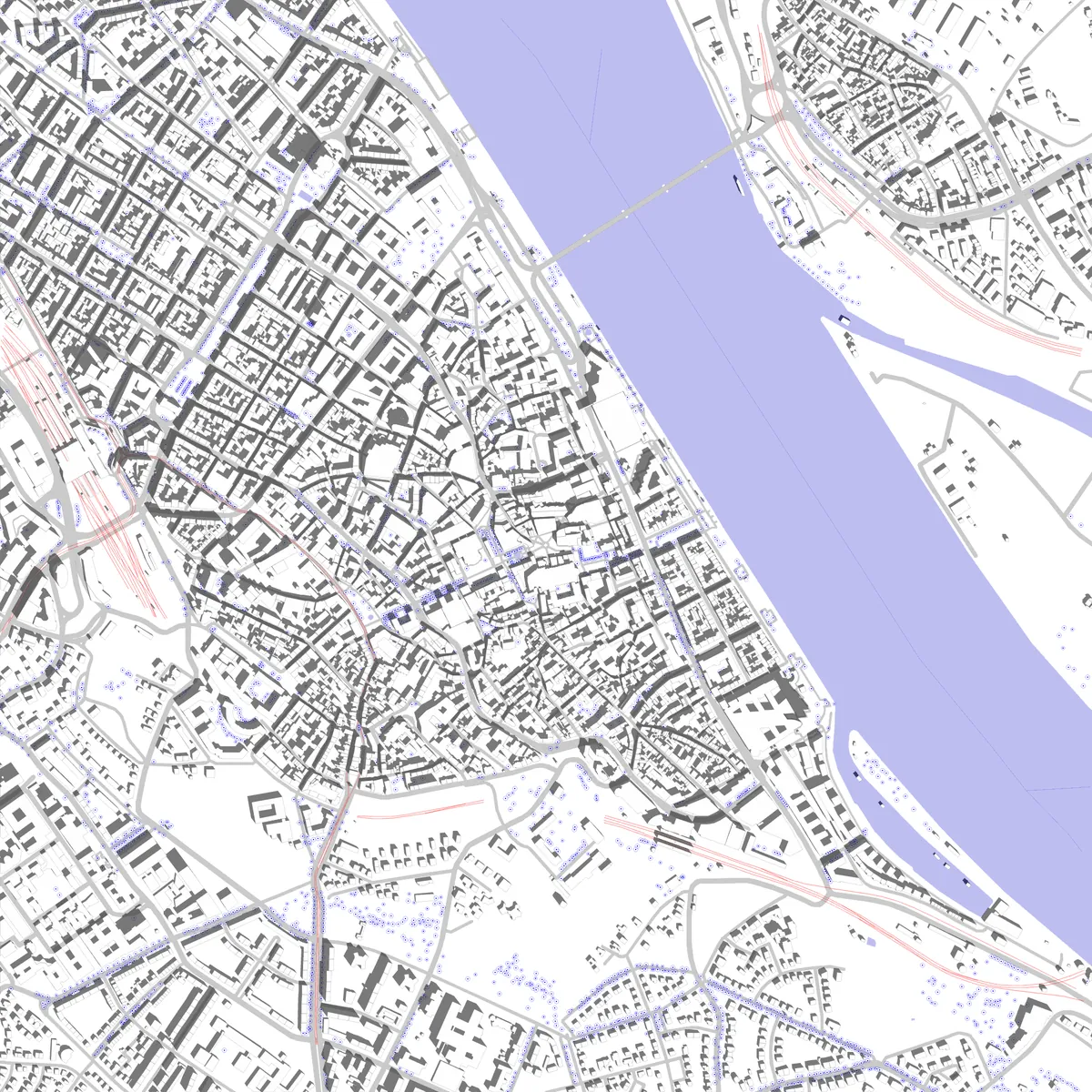 Mainz Lageplan (2,5 km)