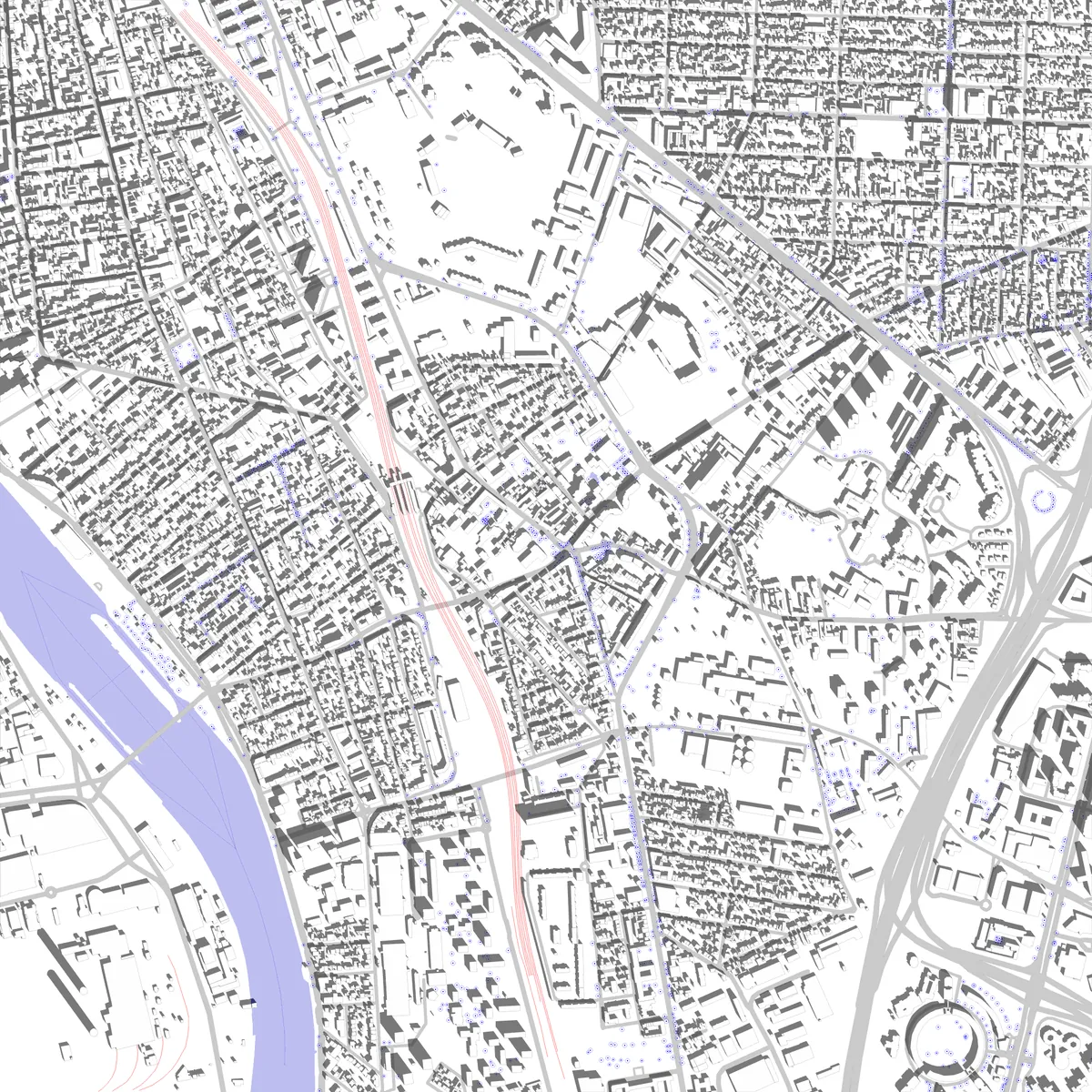 Maisons-Alfort plan de situation (2,5 km)