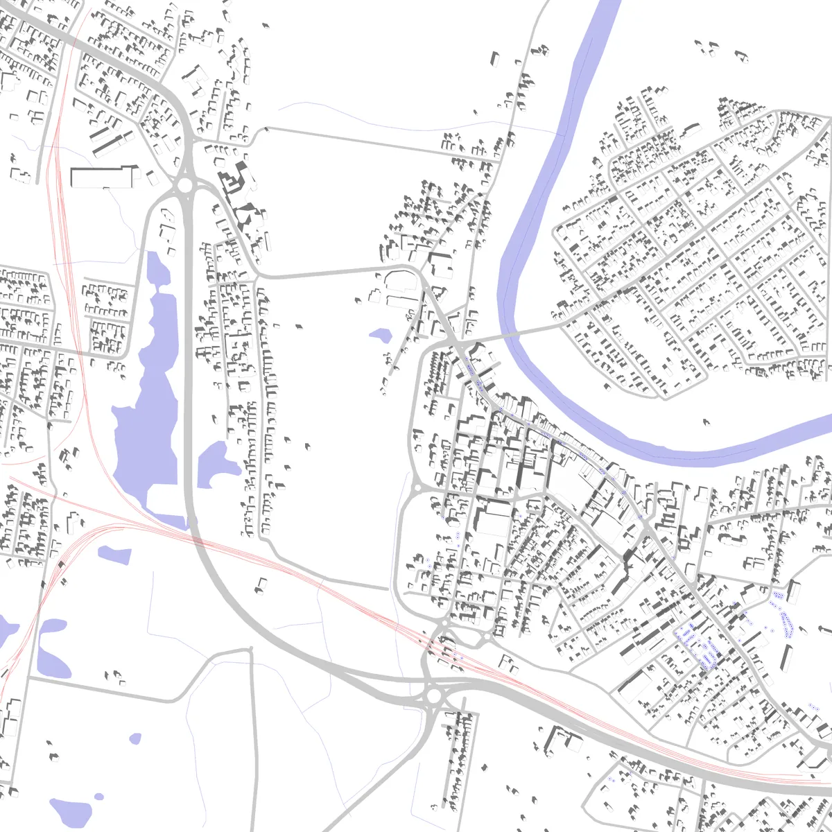 Maitland Lageplan (2,5 km)