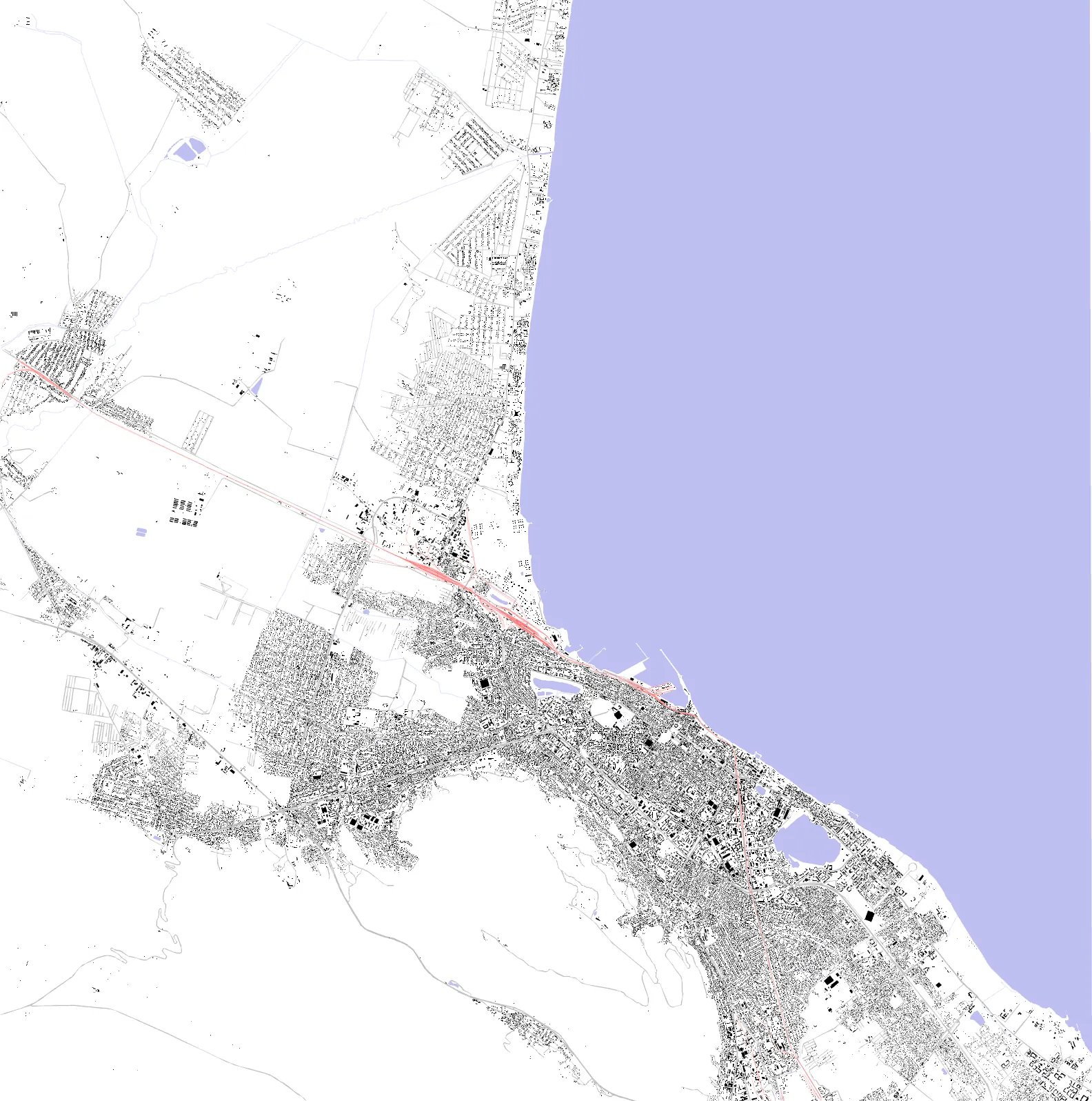 Makhachkala figure ground plan