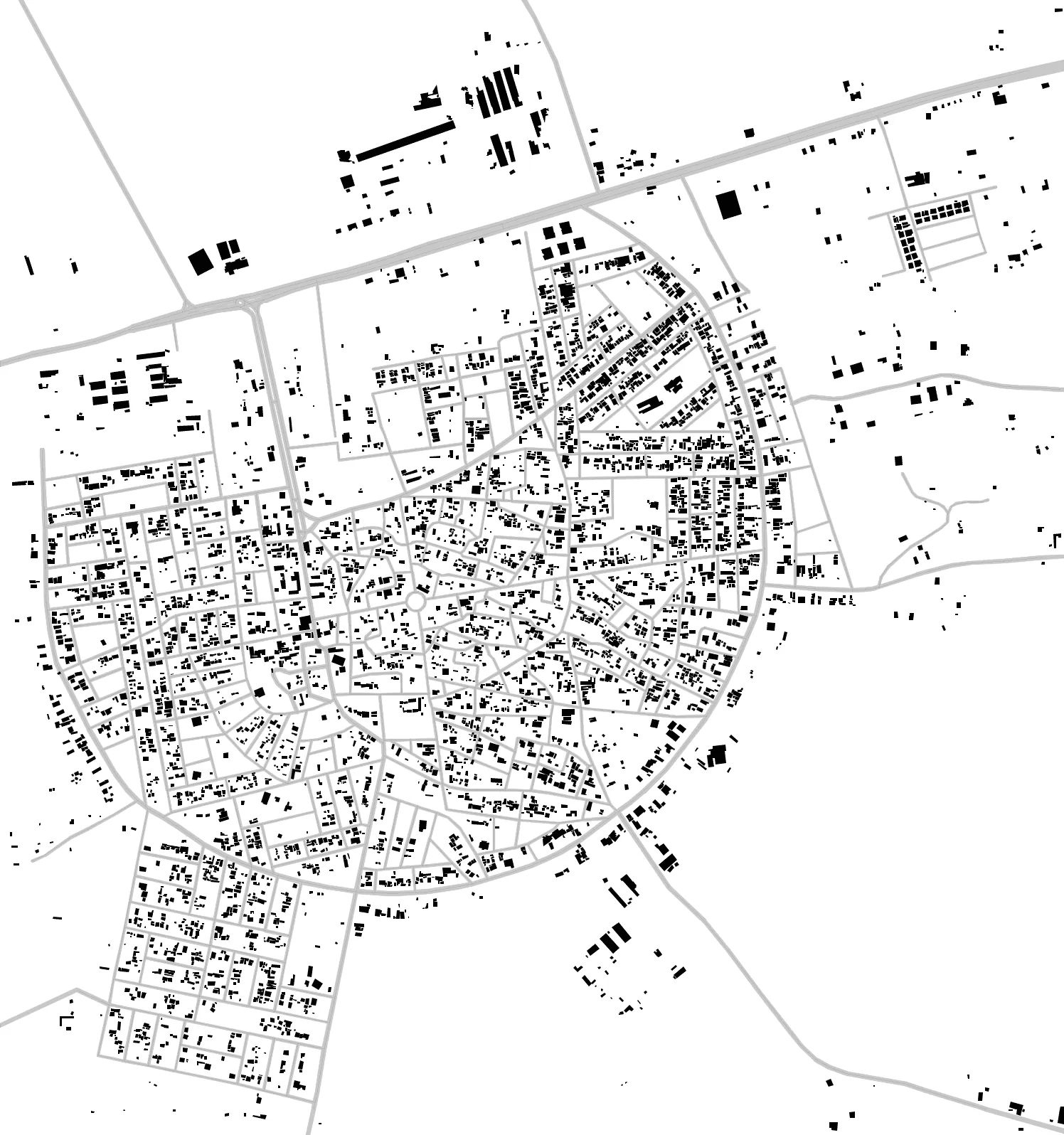 Makhmur figure ground plan