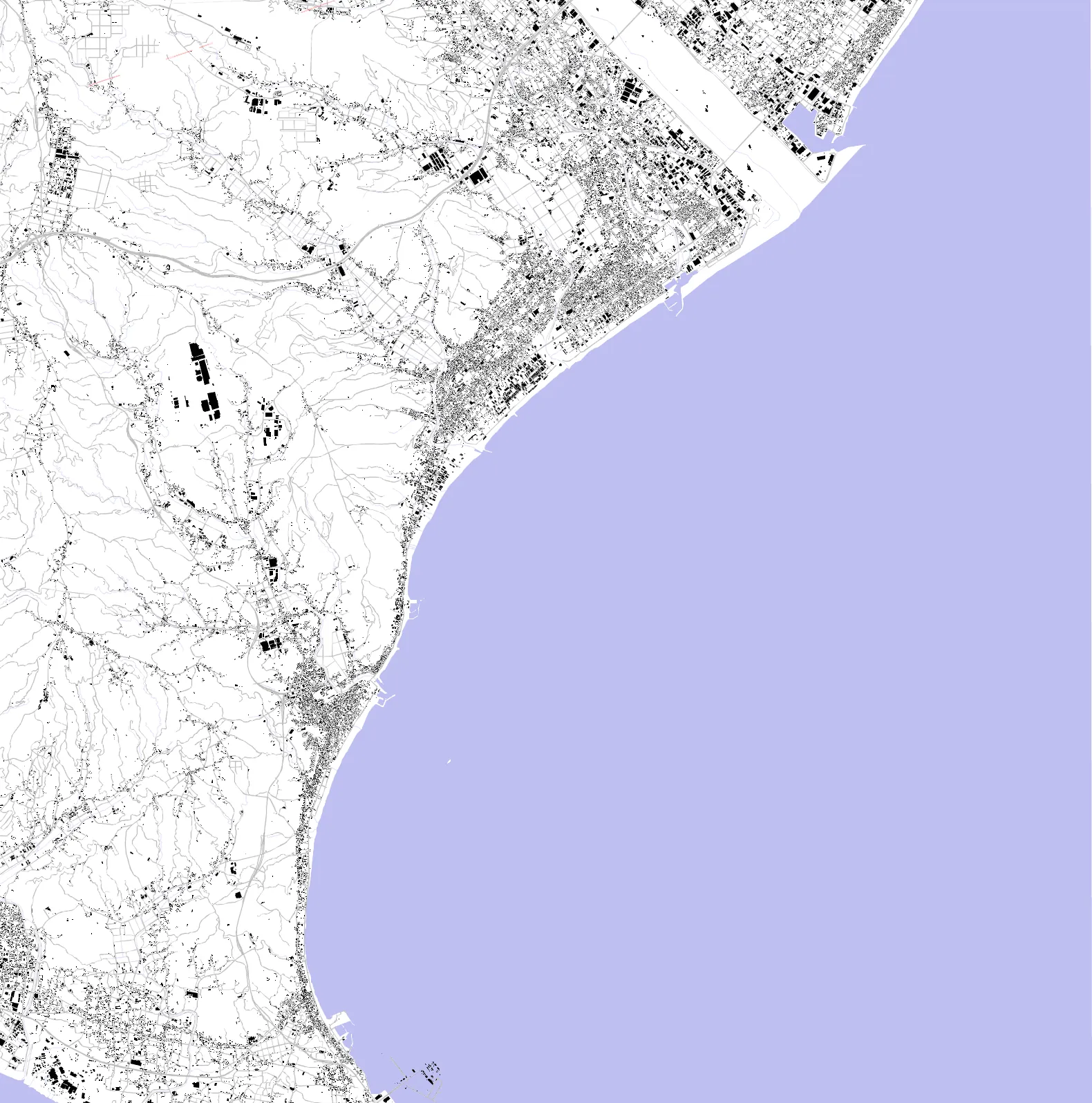 Makinohara figure ground plan