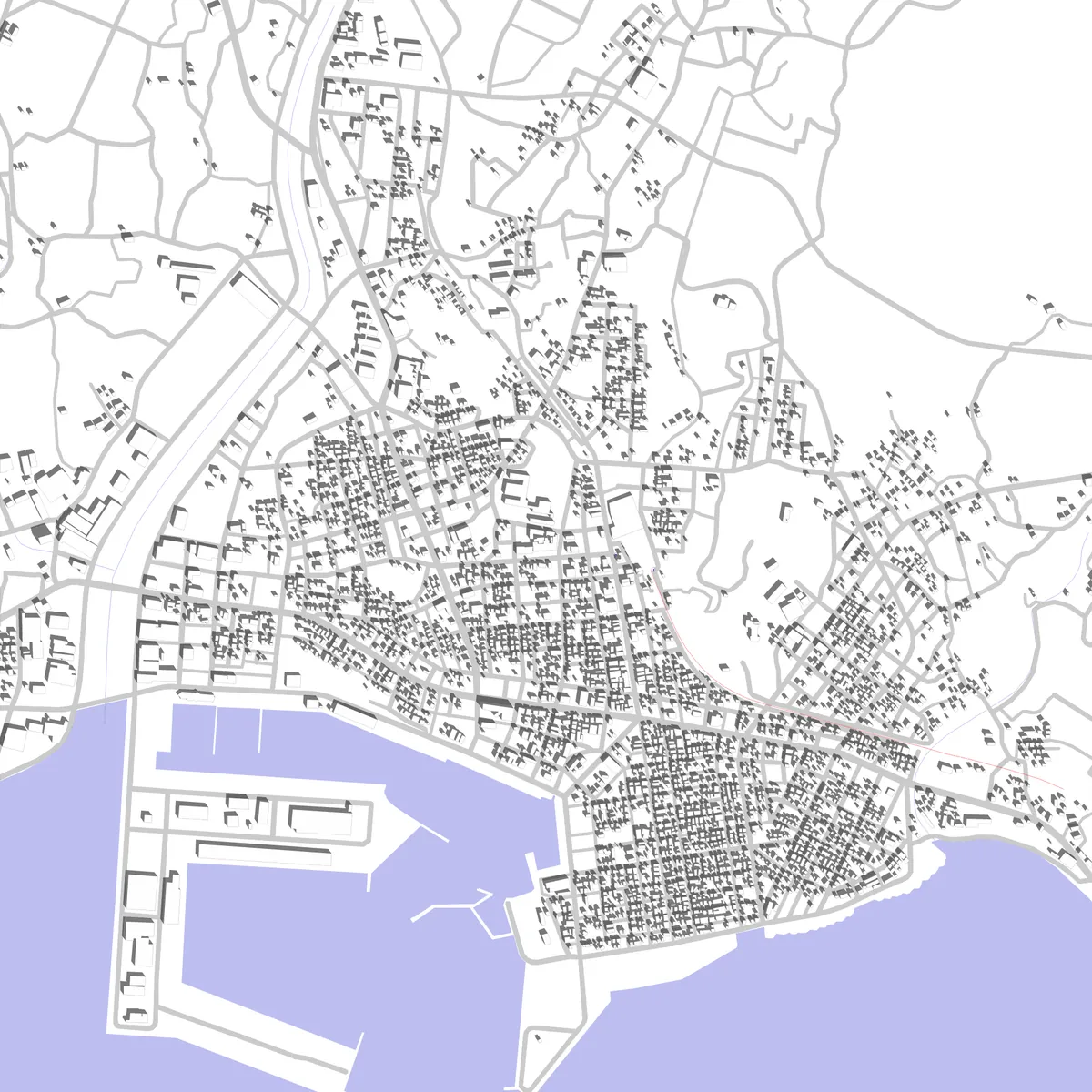 枕崎市 敷地図 (2.5 km)