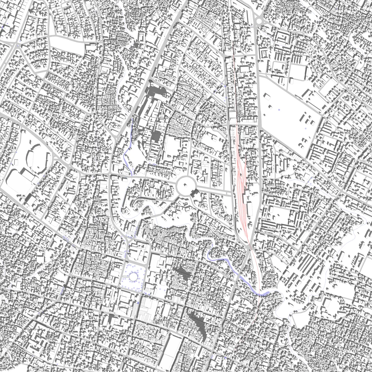 Malang site plan (2.5 km)
