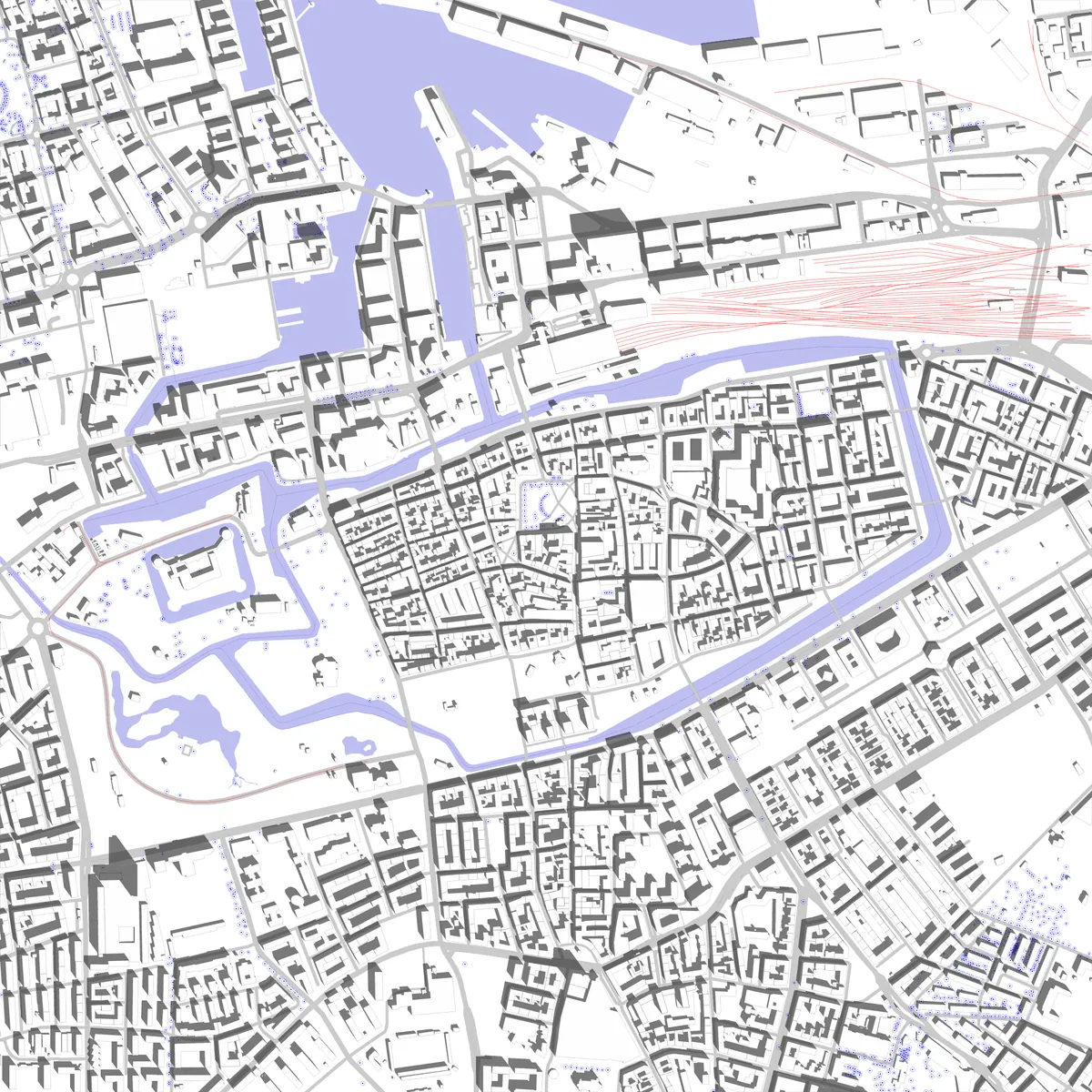 Malmö site plan (2.5 km)