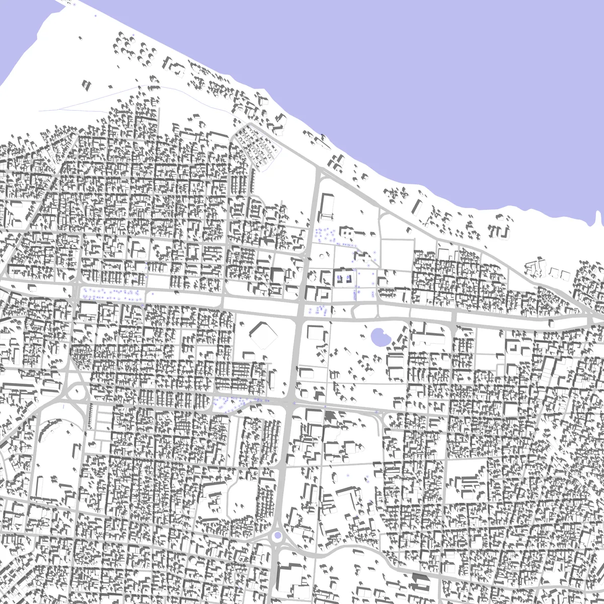 Managua Lageplan (2,5 km)