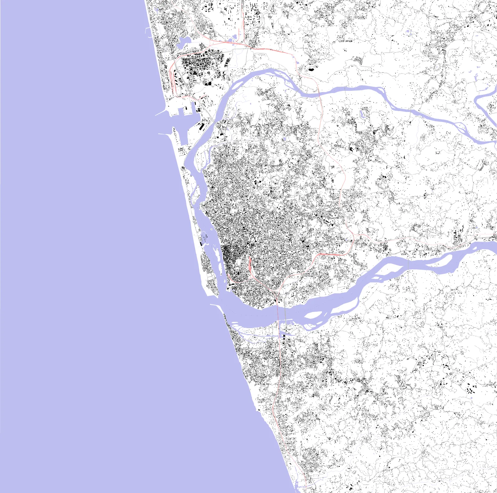 Mangalore Schwarzplan
