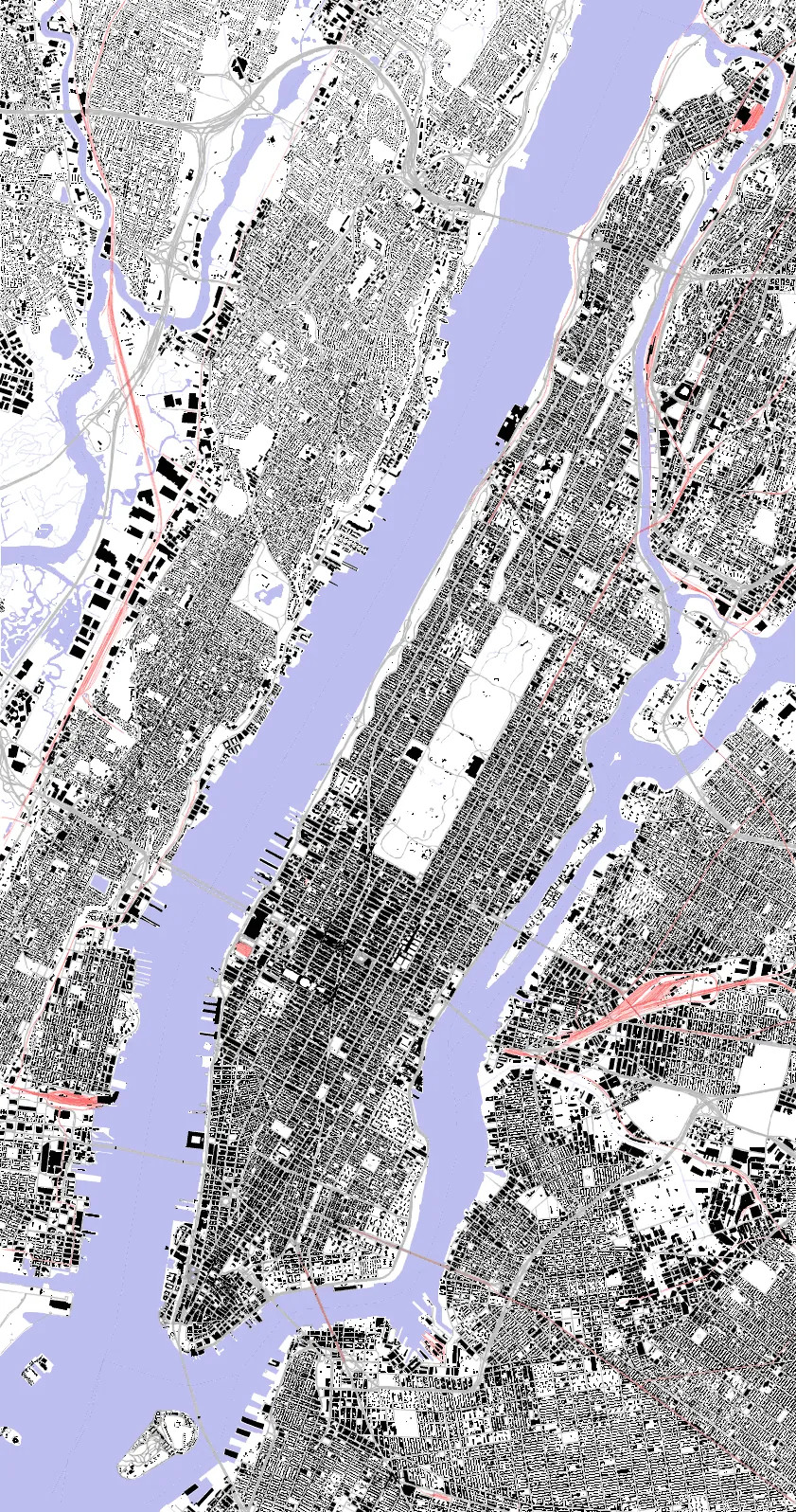 Manhattan Schwarzplan
