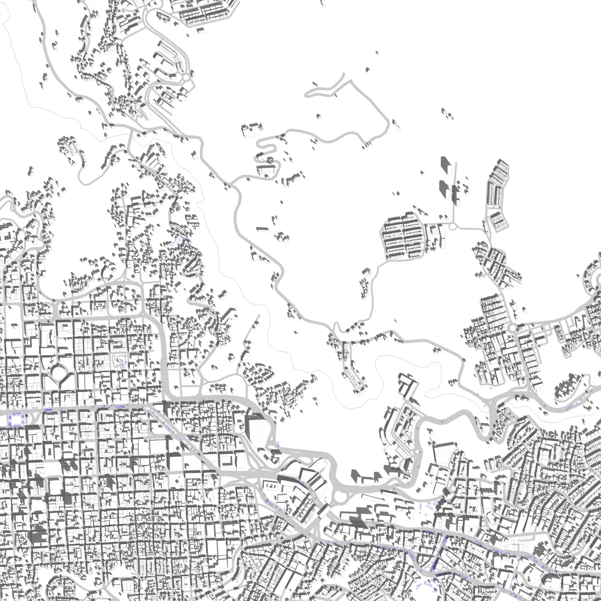 Manizales Lageplan (2,5 km)