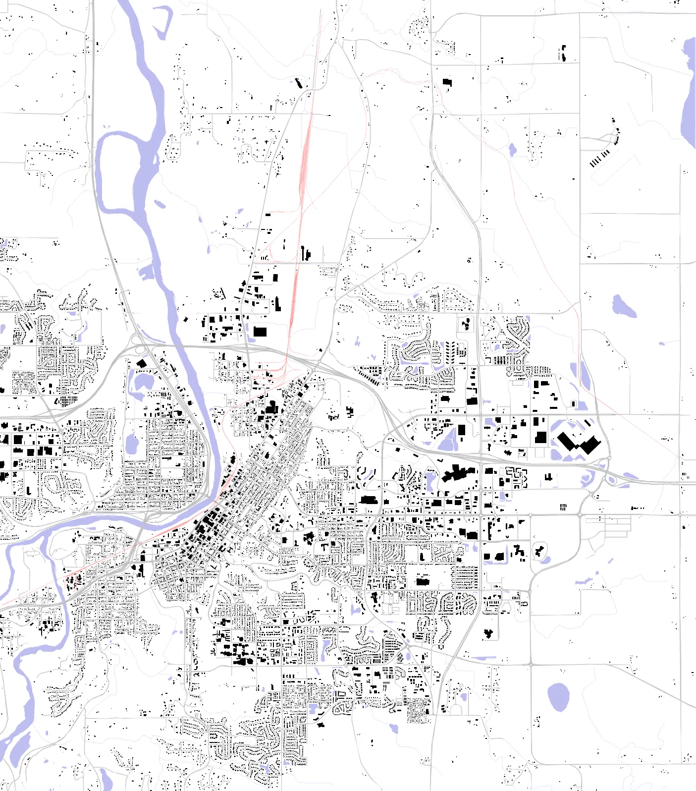 Mankato figure ground plan