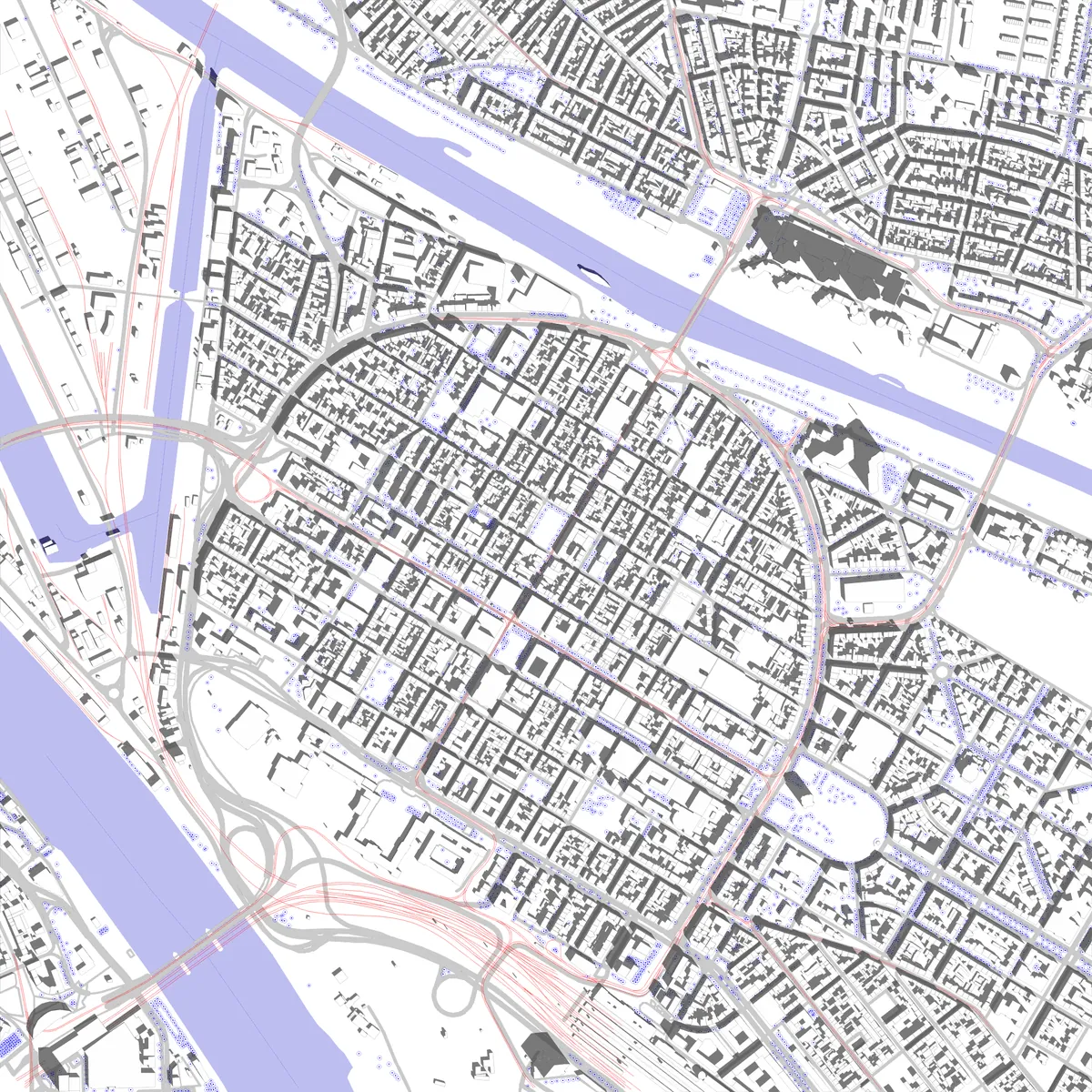 Mannheim Lageplan (2,5 km)