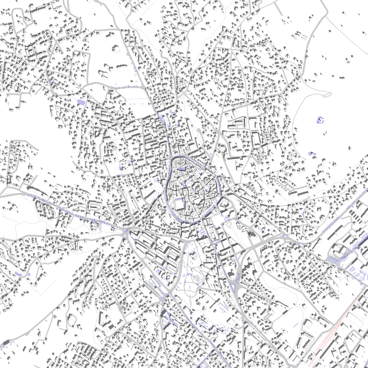 Manosque plan de situation (2,5 km)