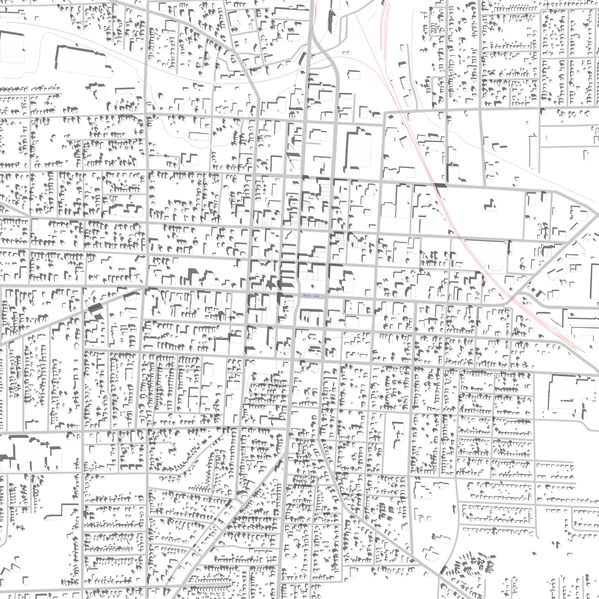 Mansfield Lageplan (2,5 km)