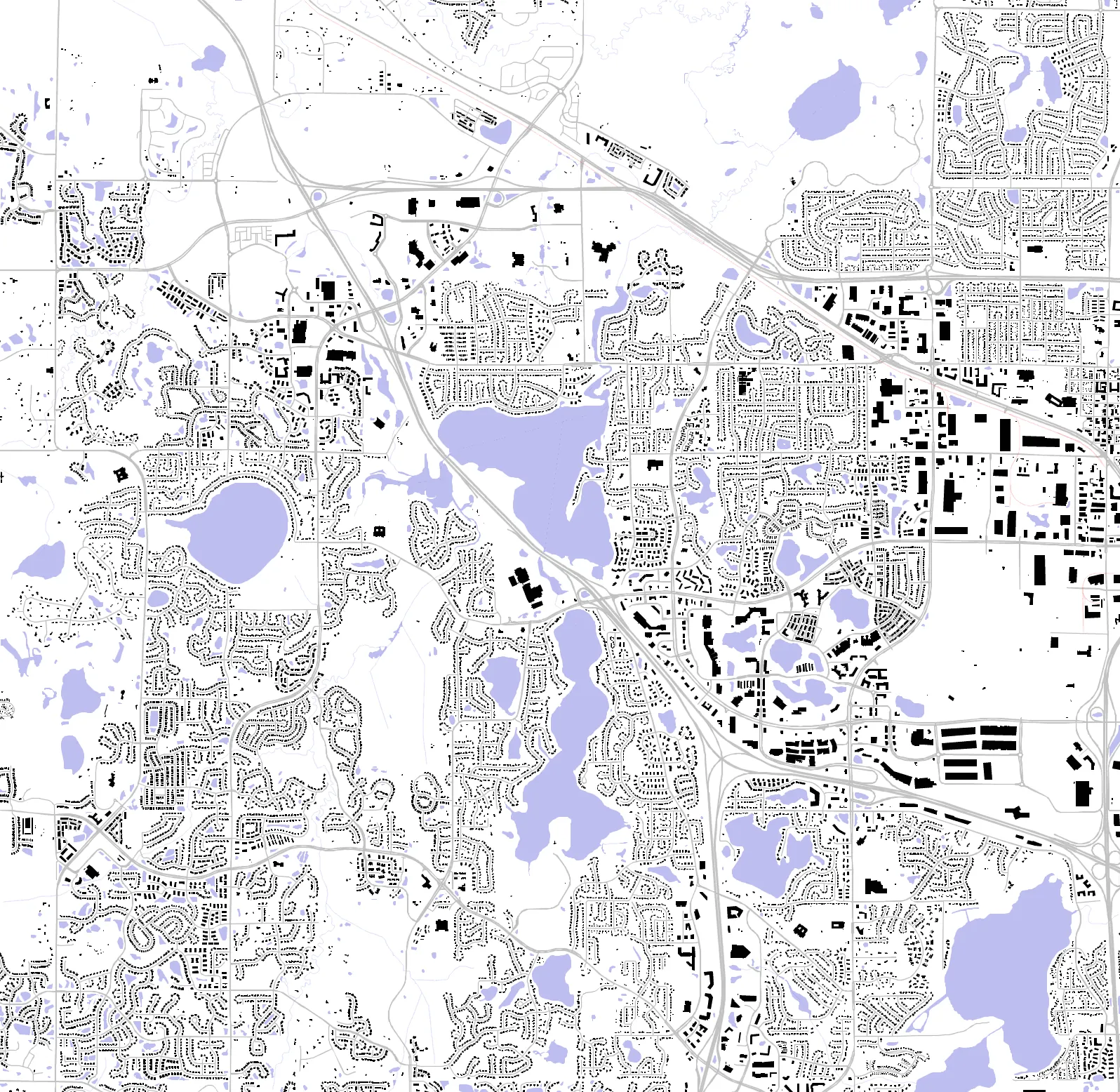 Maple Grove figure ground plan