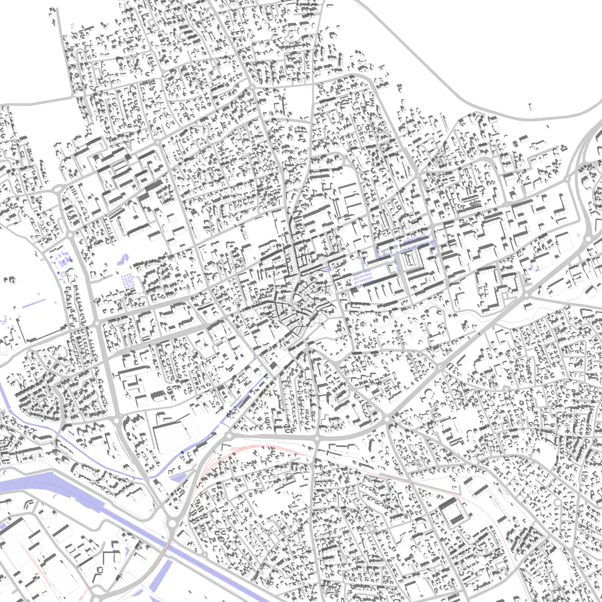 Marignane plan de situation (2,5 km)
