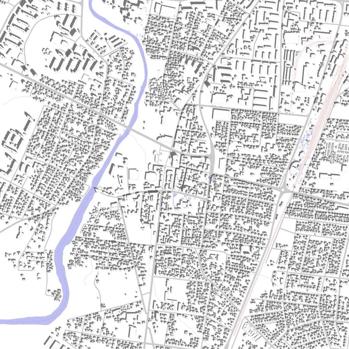 Marijampolė site plan (2.5 km)