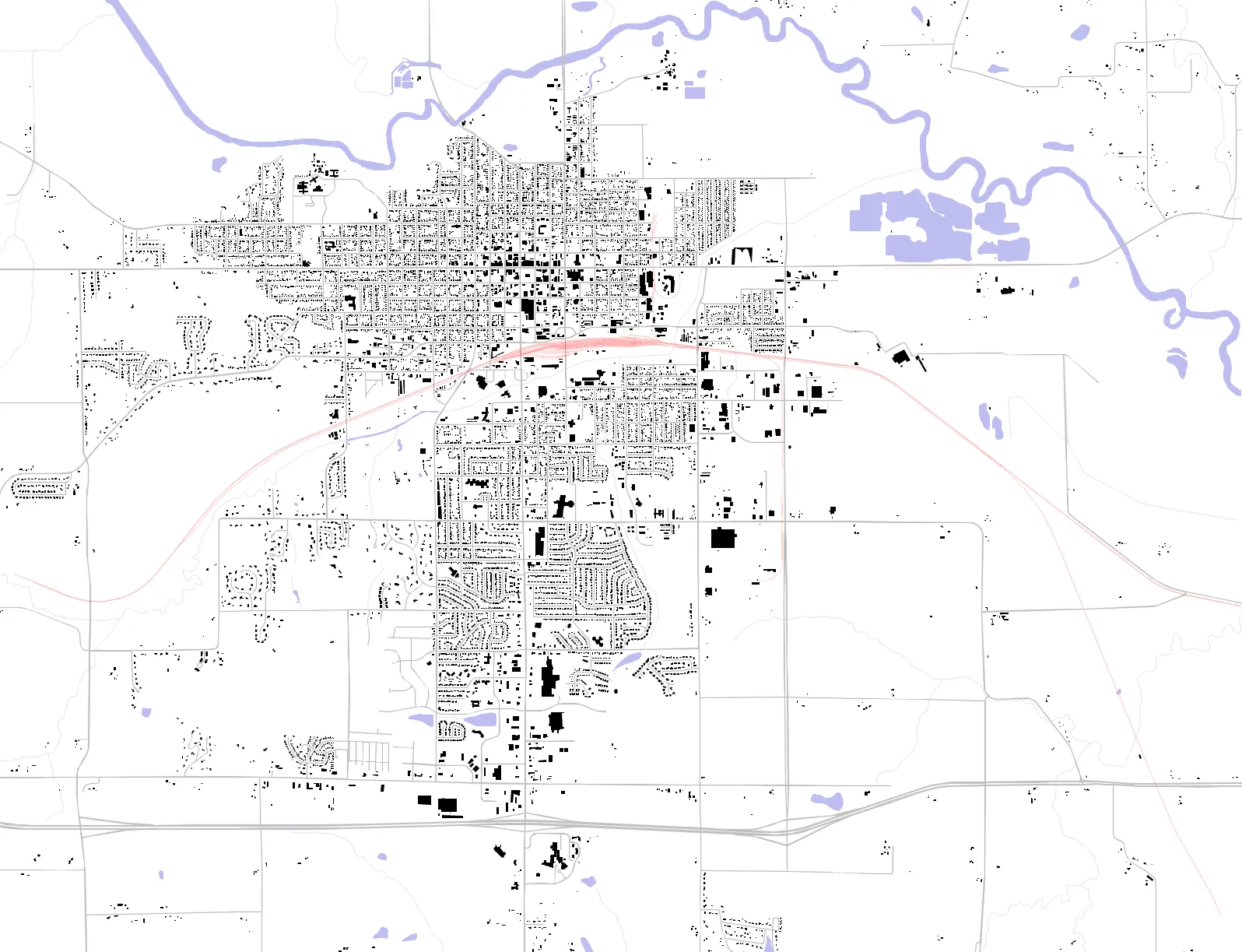 Marshalltown figure ground plan