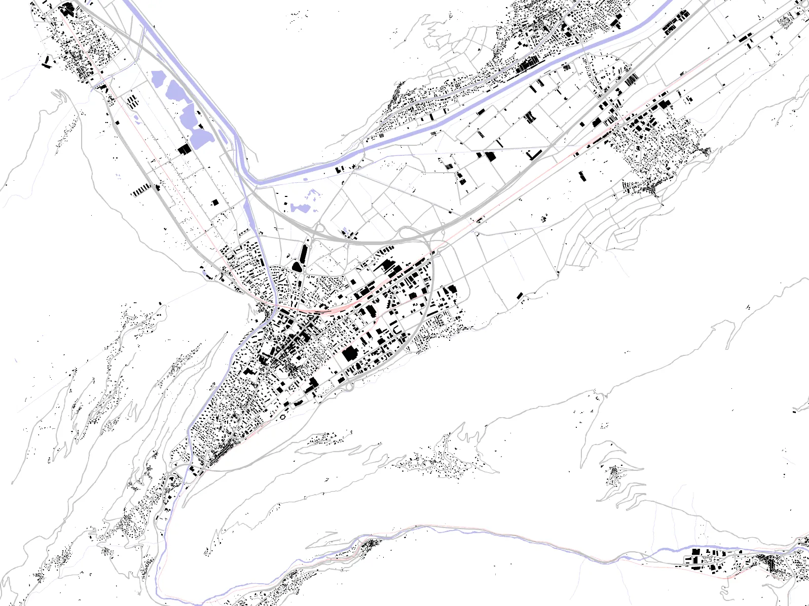 Martigny Schwarzplan
