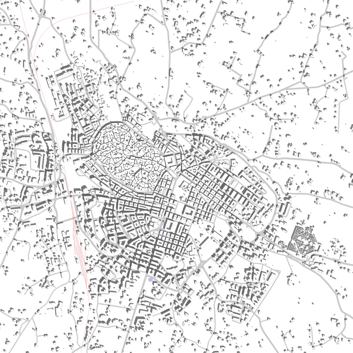 Martina Franca planimetria di sito (2,5 km)