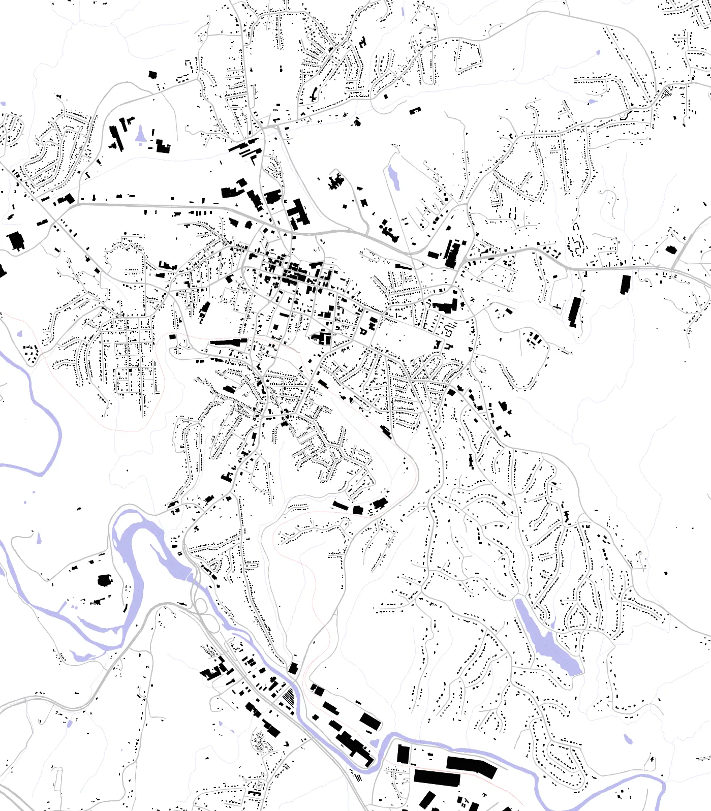 Martinsville figure ground plan