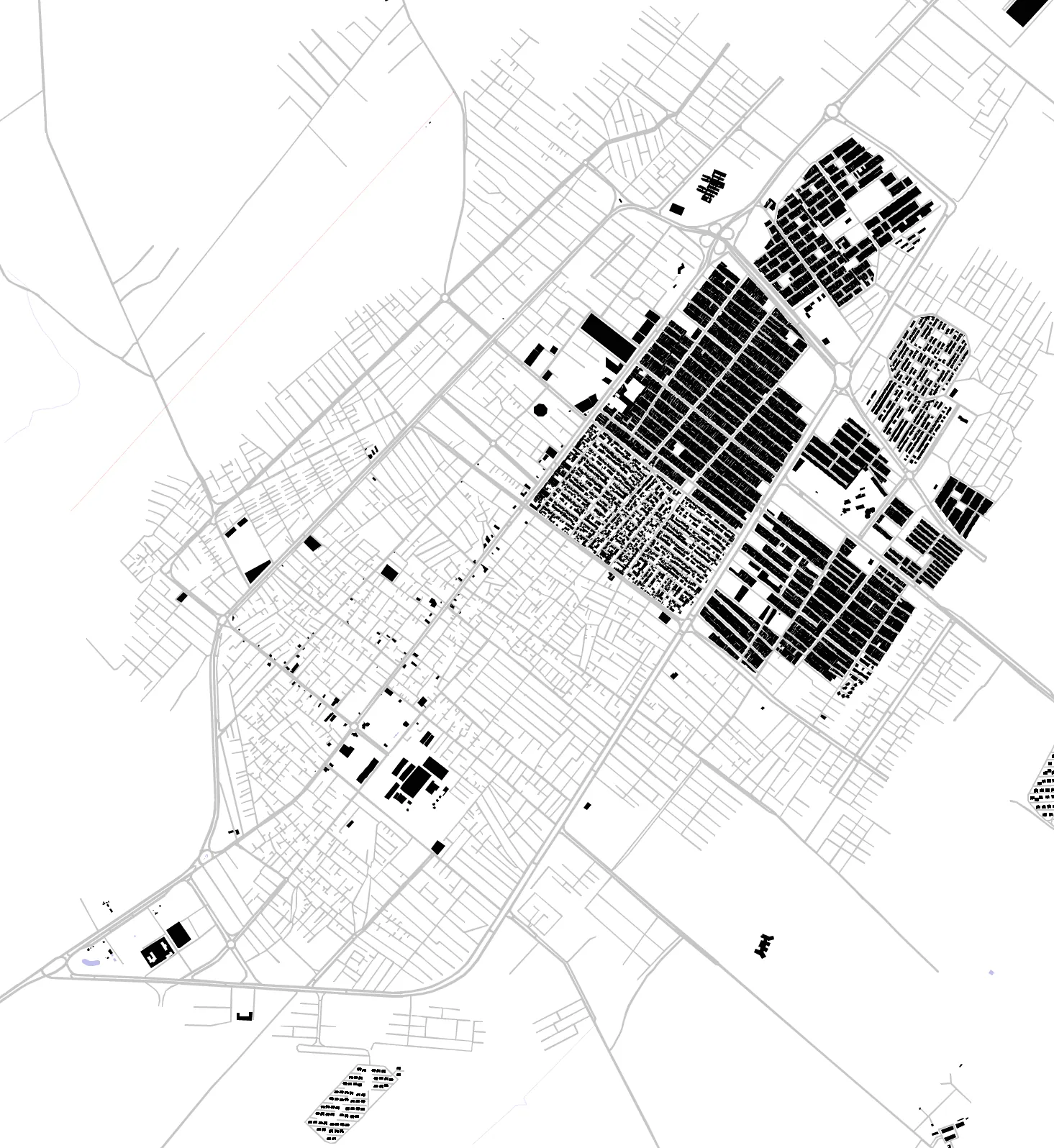 Marvdasht figure ground plan