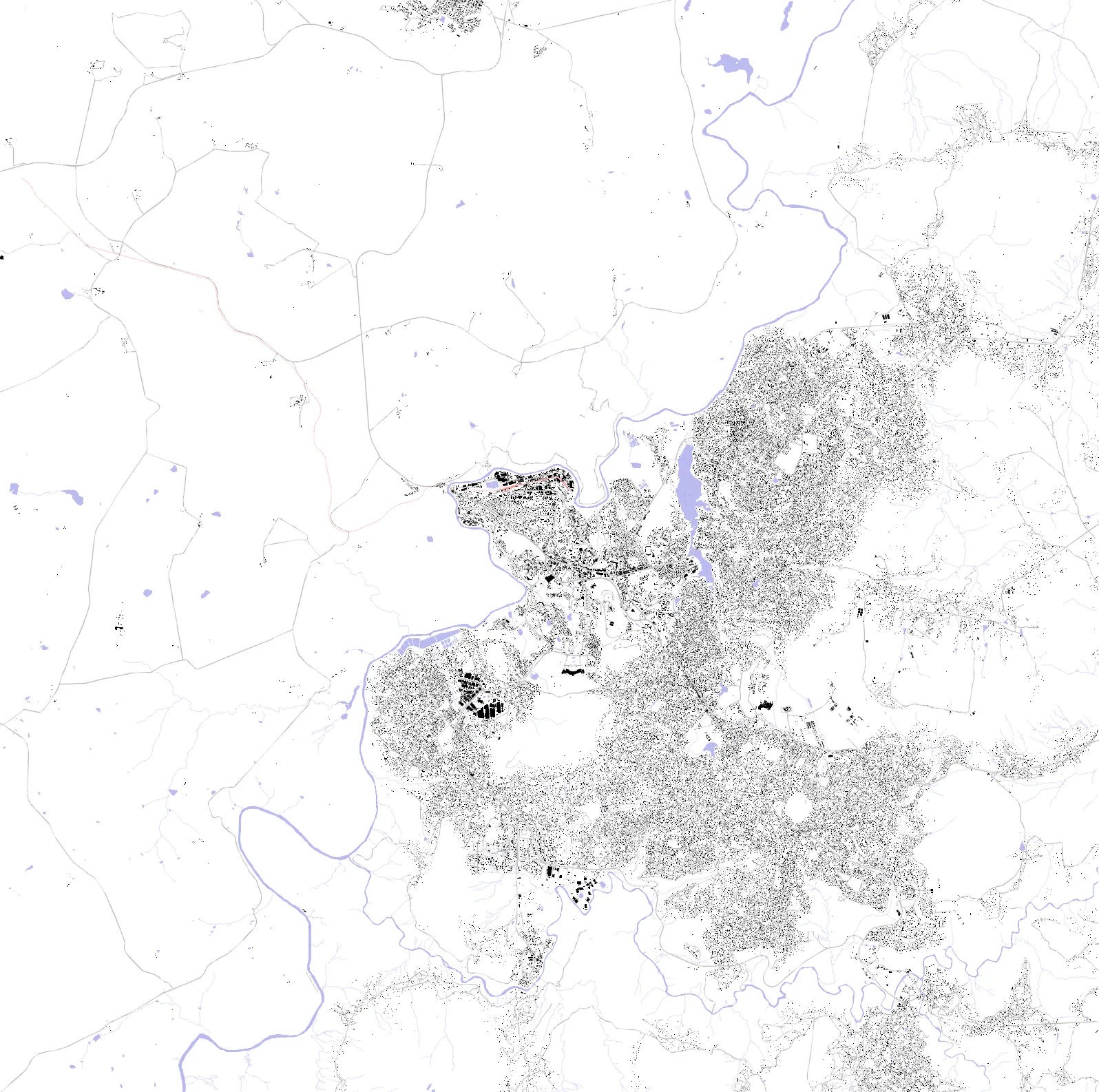 Maseru figure ground plan