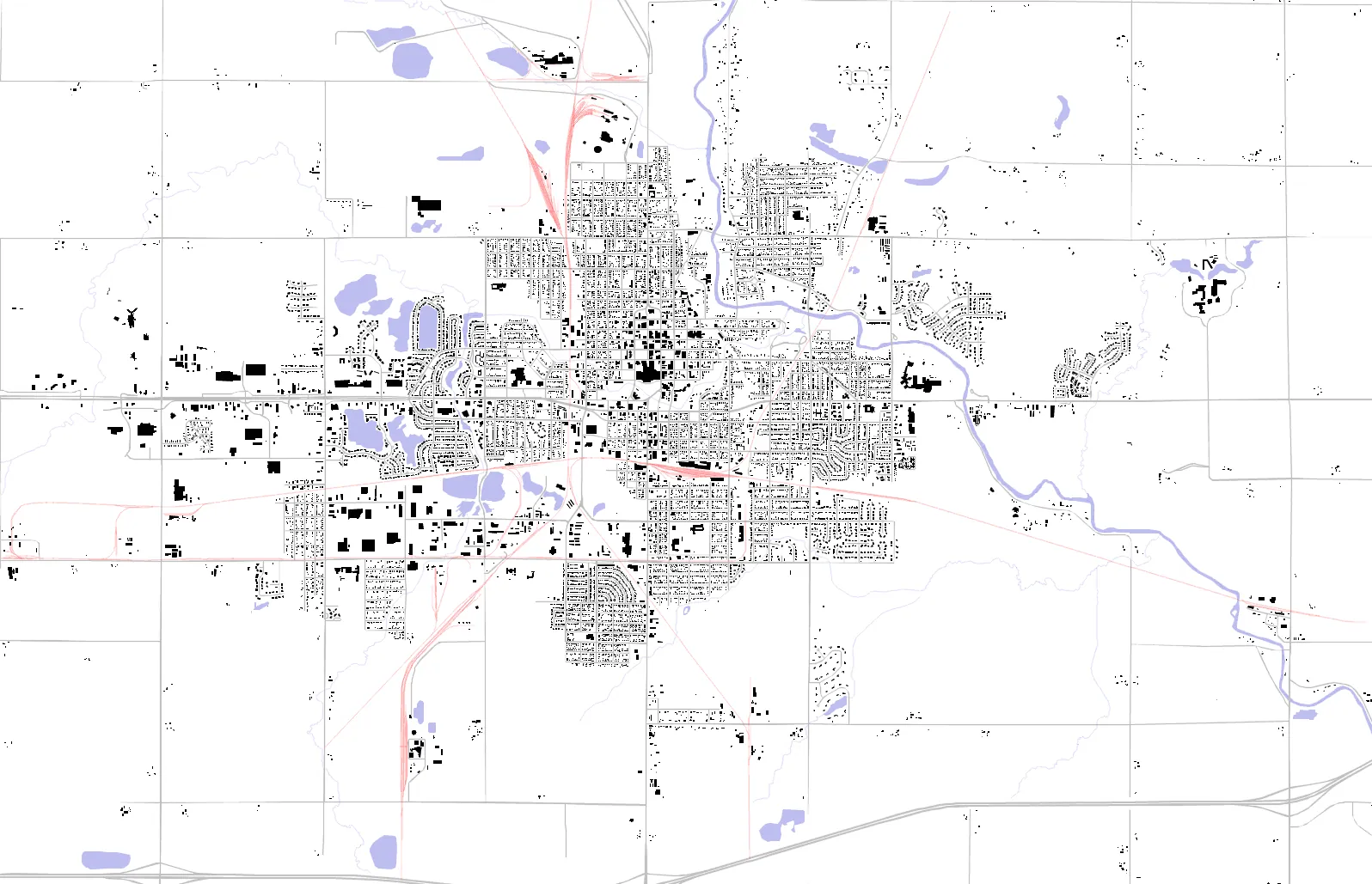 Mason City figure ground plan