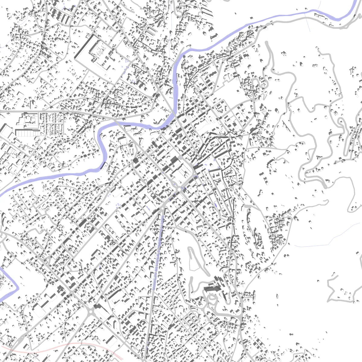 Massa Lageplan (2,5 km)